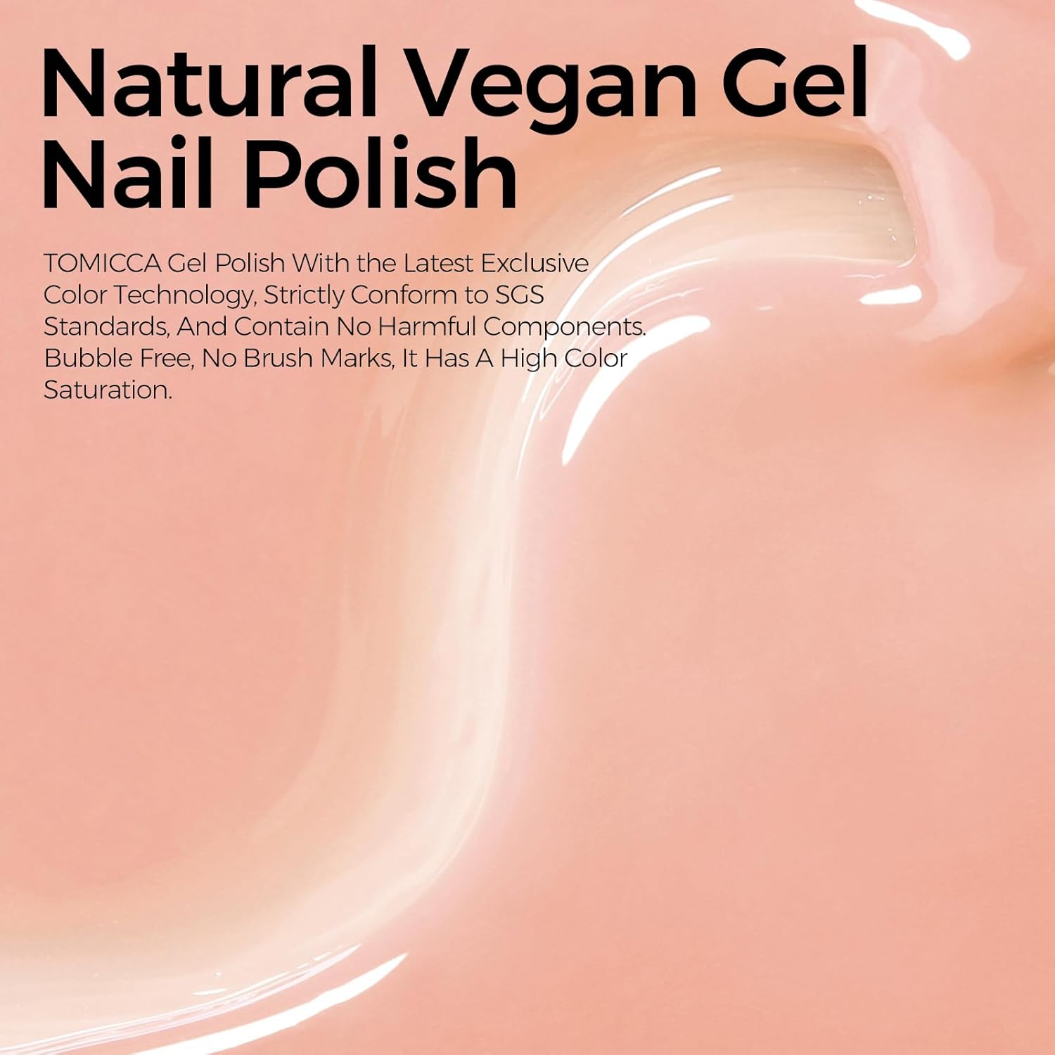 TOMICCA Nude Gel Nail Polish, 15ml Jelly Gel Polish, Translucent Quick Dry, Soak Off UV Neutral Light Gel Polish Colors Long Lasting Nail Art Manicure - Image 4