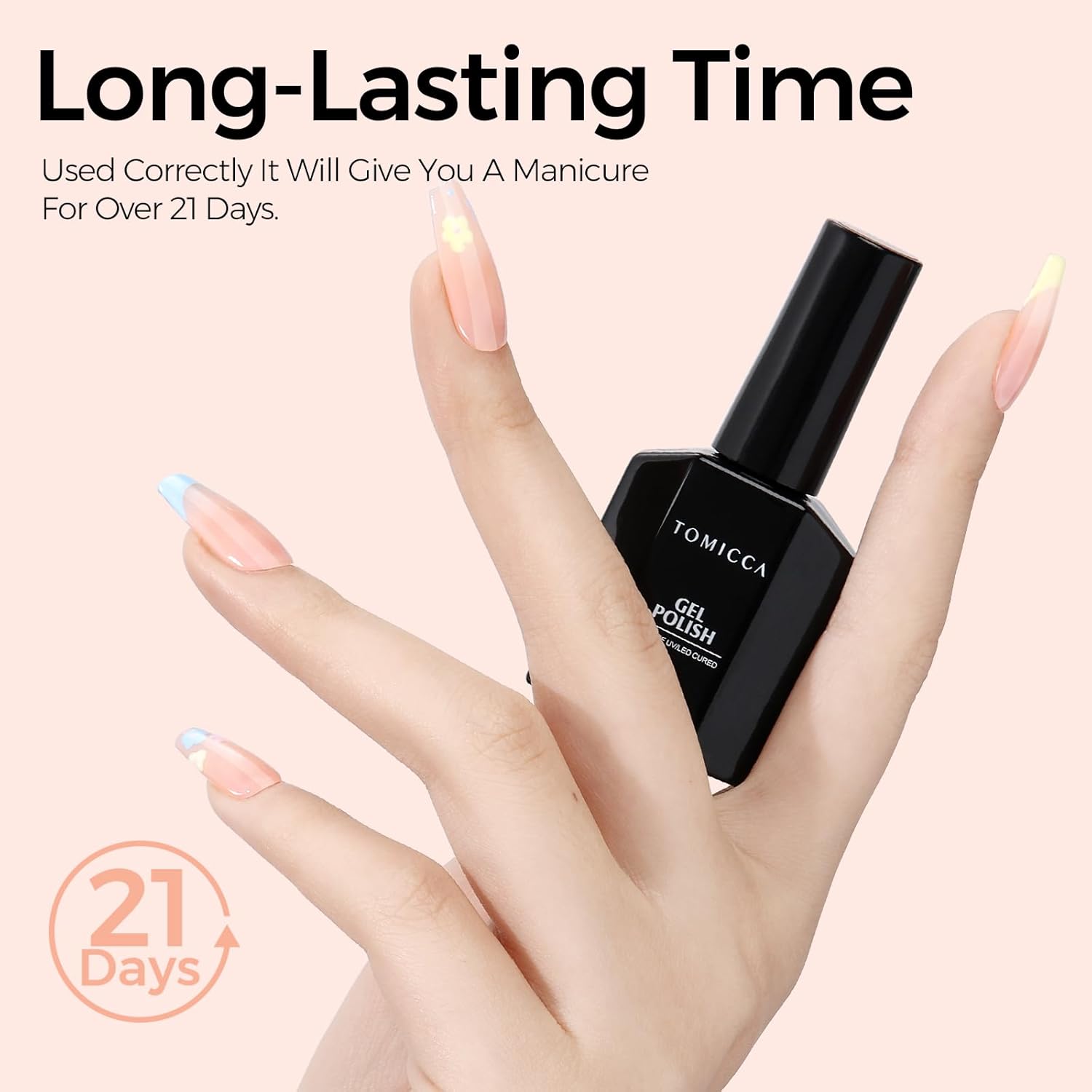 TOMICCA Nude Gel Nail Polish, 15ml Jelly Gel Polish, Translucent Quick Dry, Soak Off UV Neutral Light Gel Polish Colors Long Lasting Nail Art Manicure - Image 7