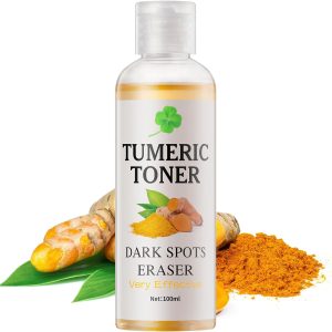Toner for Dark Spots Turmeric Dark Spot Corrector Toner, Facial Toner for Acne Prone Skin, Dark Spot Remover for Face Hydrating Face Toner for Women, Moisturizing Toner Face for Dry Oily Skin- 4OZ