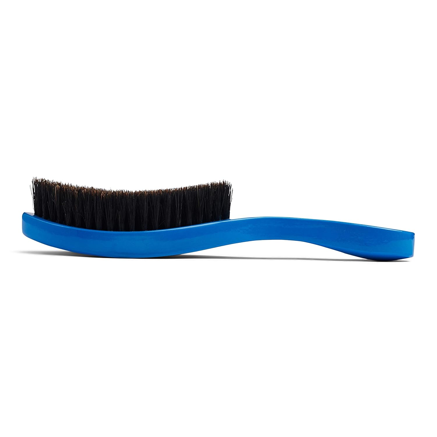 Torino Pro Wave Brushes by Brush King - Medium Curve Waves Brush #350 - Blue, Boar Bristles, Oval, for 360 Waves Hair Care - Image 5