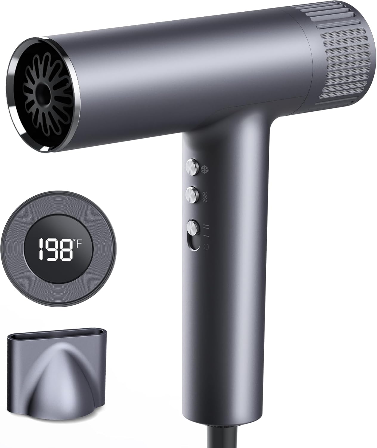 TurboSpeed Ionic Hair Dryer & Blow Dryer, 500M IONs for Frizz Control & Shine, Lightweight, 160000RPM, Longer Lifespan, No Heat Damage, Fast Dry, Low Noise & Hair Care Gift