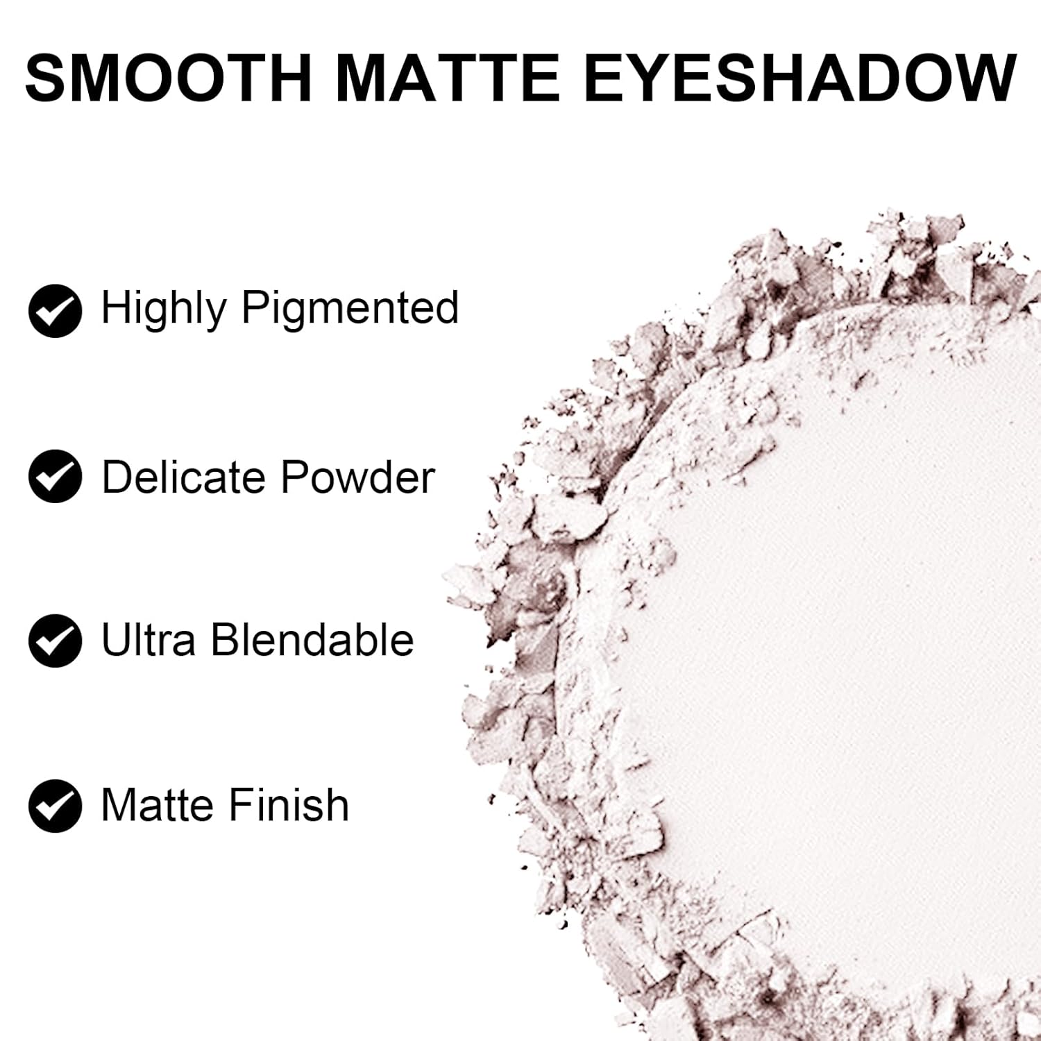 Ultra-Fine Moonlight Off White Single Matte Eyeshadow Powder 5g New - Image 5