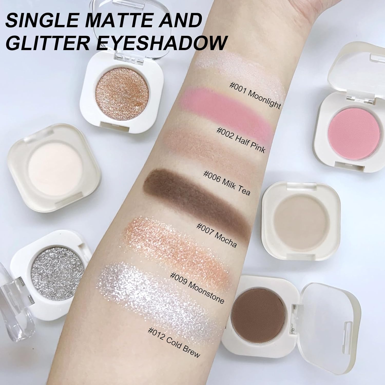 Ultra-Fine Moonlight Off White Single Matte Eyeshadow Powder 5g New - Image 4