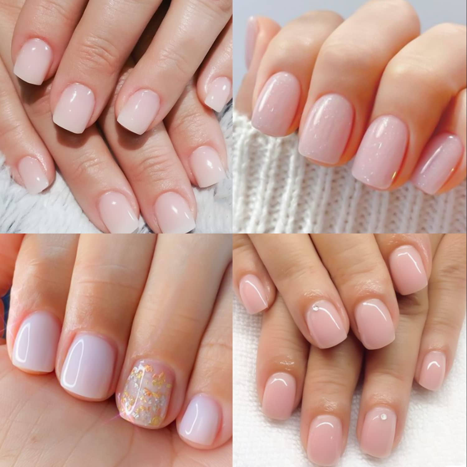 UNA GELLA Extra Short Square Fake Nails XS 216pcs Pre-shape Extra Short Square Press on Nails Gel Tips Full Cover Acrylic Nails False Nails For DIY Salon 12 Sizes - Image 3