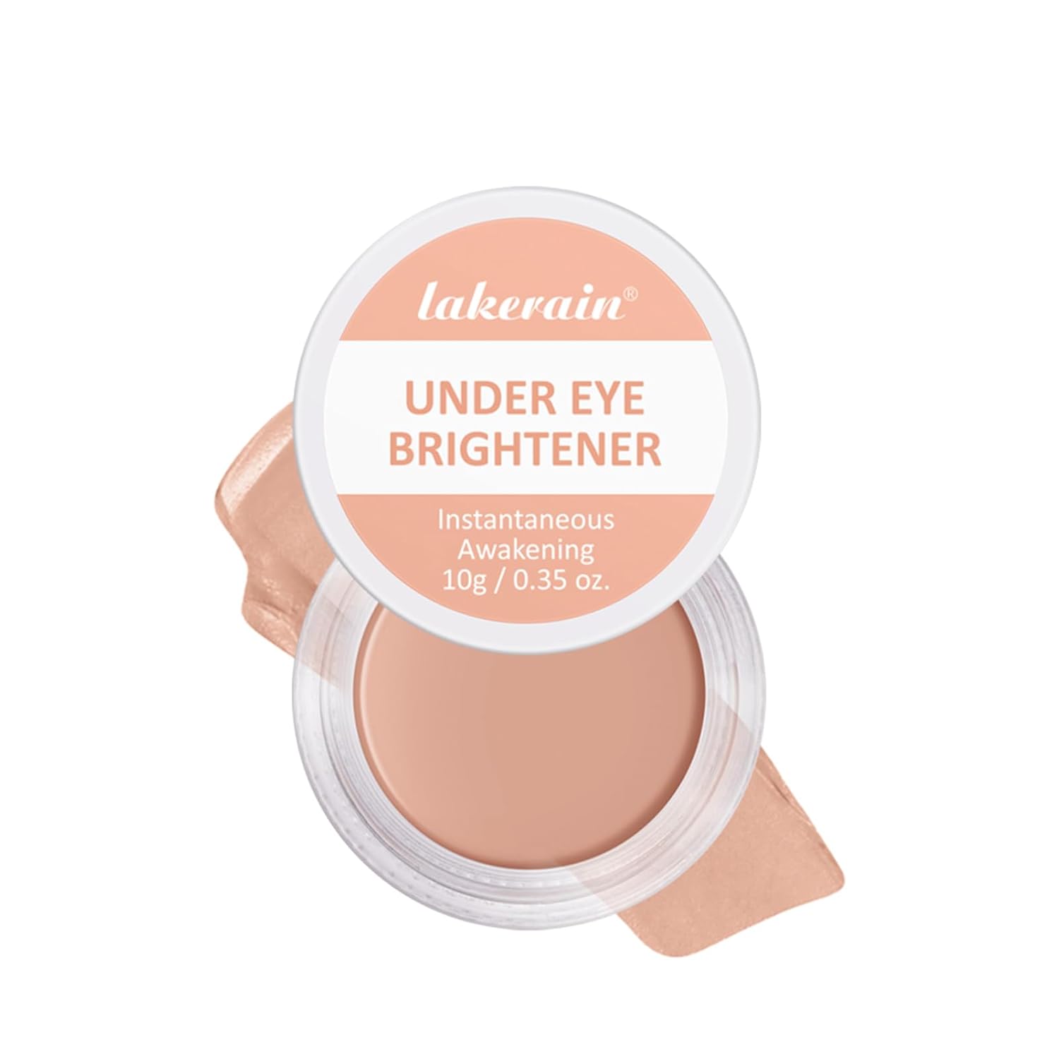 Under Eye Brightener & Concealer - Hydrating Color Corrector for Dark Circles, Lightweight Undereye Brightening Cream with Hyaluronic Acid & Shea Butter, Smooth & Blendable (Warm Nude, 1)