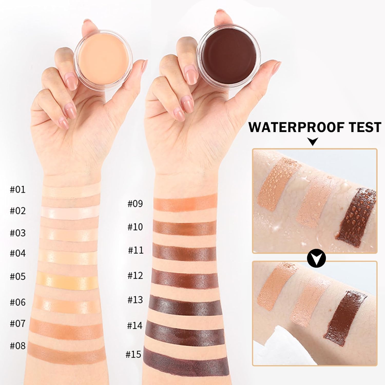 Under Eye Color Corrector,Cream Concealer Full Coverage for Mature Skin,Vegan Under Eye Cream Dark Circles Cover up Makeup Concealer Makeup,Under Eye Brightener (04 Nougatine) - Image 6