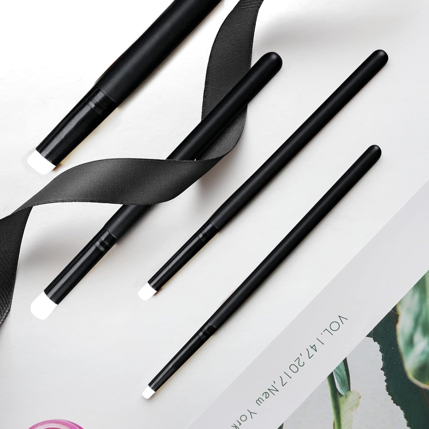 UNIMEIX Mini Blending Brushes for Card Making, Dry Miniature Painting Set Background Blender Paint Brushes Small Detailed Paint Watercolor Brushes (12 Pack) - Image 5