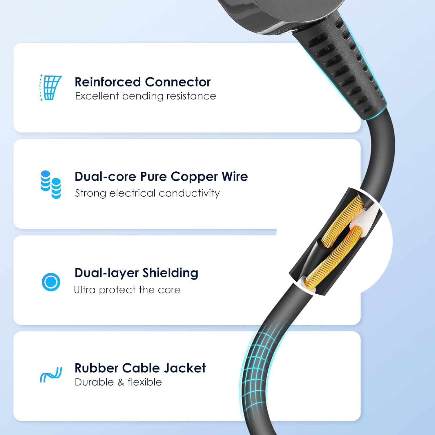 Upgrade Power Charger Cable Compatible with Dyson Hair Dryer Power Cord Cable Adapter Plug Accessories, 110V Power Charger Cable Repair Line Kit - Image 7