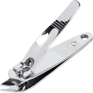 uxcell Sharp Nail Clippers, Stainless Steel Slanted Edge Toenail Cutter Trim Fingernail Clipper for Women, Professional Toenail Clippers Manicure Tool for Men Thick Nails