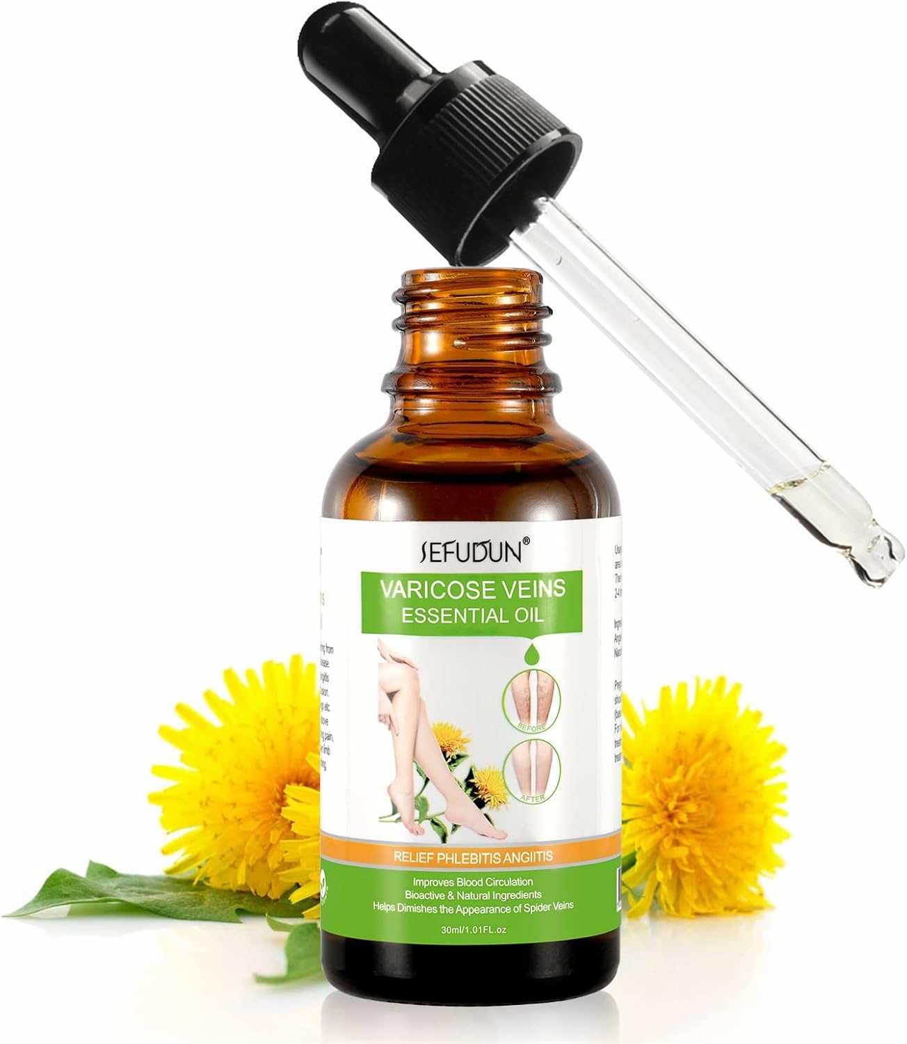 Varicose Veins Essential Oil, Spider Vein Removal Oil for Legs, Natural Varicose Veins Oils 30ML - Image 7