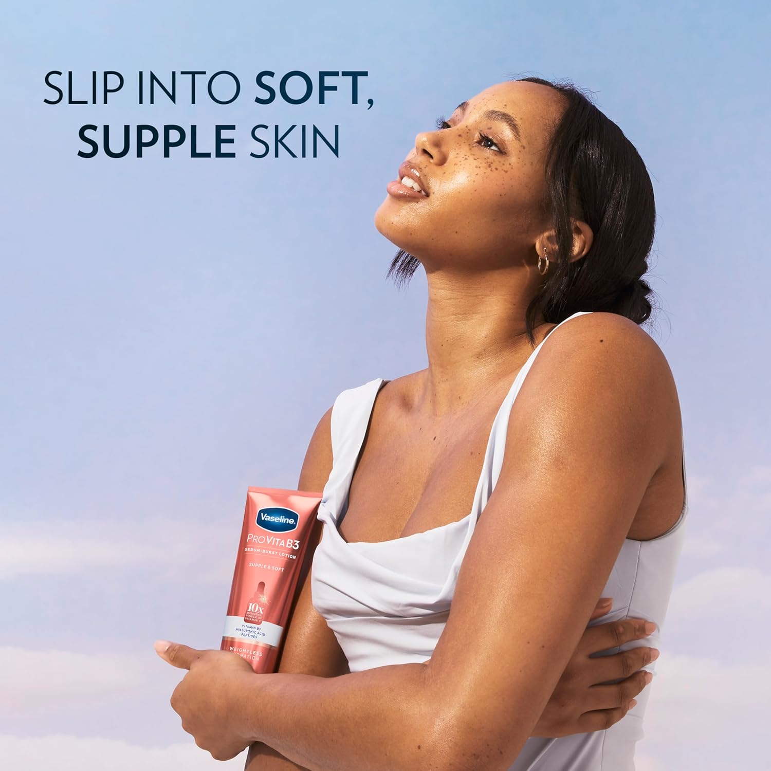 Vaseline Pro VitaB3 Serum Burst Lotion Supple & Soft Healthy, Hydrated Skin, Lightweight 10x Antioxidant Power of Vitamin C with Vitamin B3, Hyaluronic Acid & Peptides, 7.5 fl oz - Image 7
