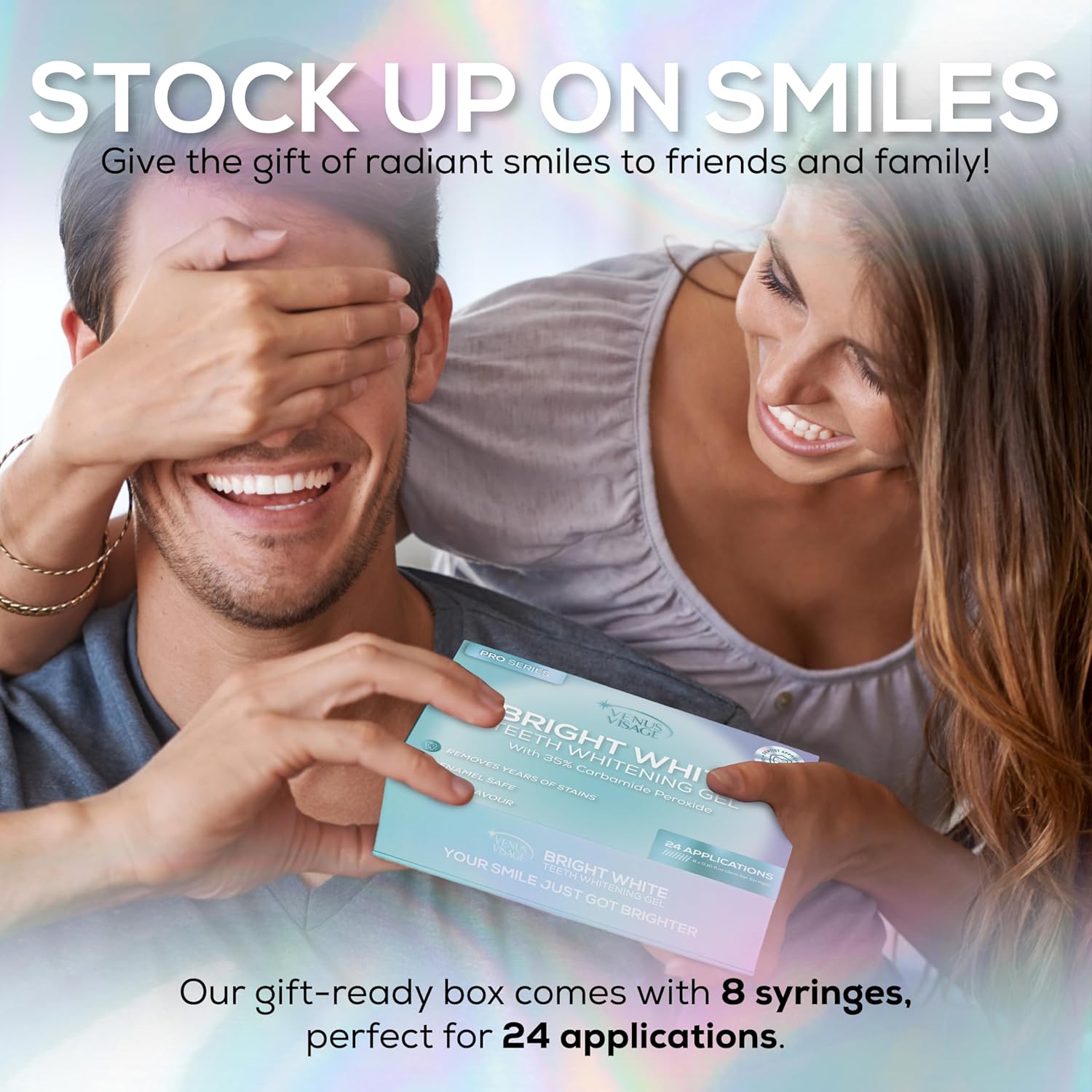 Venus Visage Teeth Whitening Gel Refill Kit Syringes (8 Pack) - 35% Carbamide Peroxide Teeth Whitener - No Sensitivity Teeth Whitening Gel for Trays - Teeth Whitening Kit Syringes for Brighter Smile - Image 7