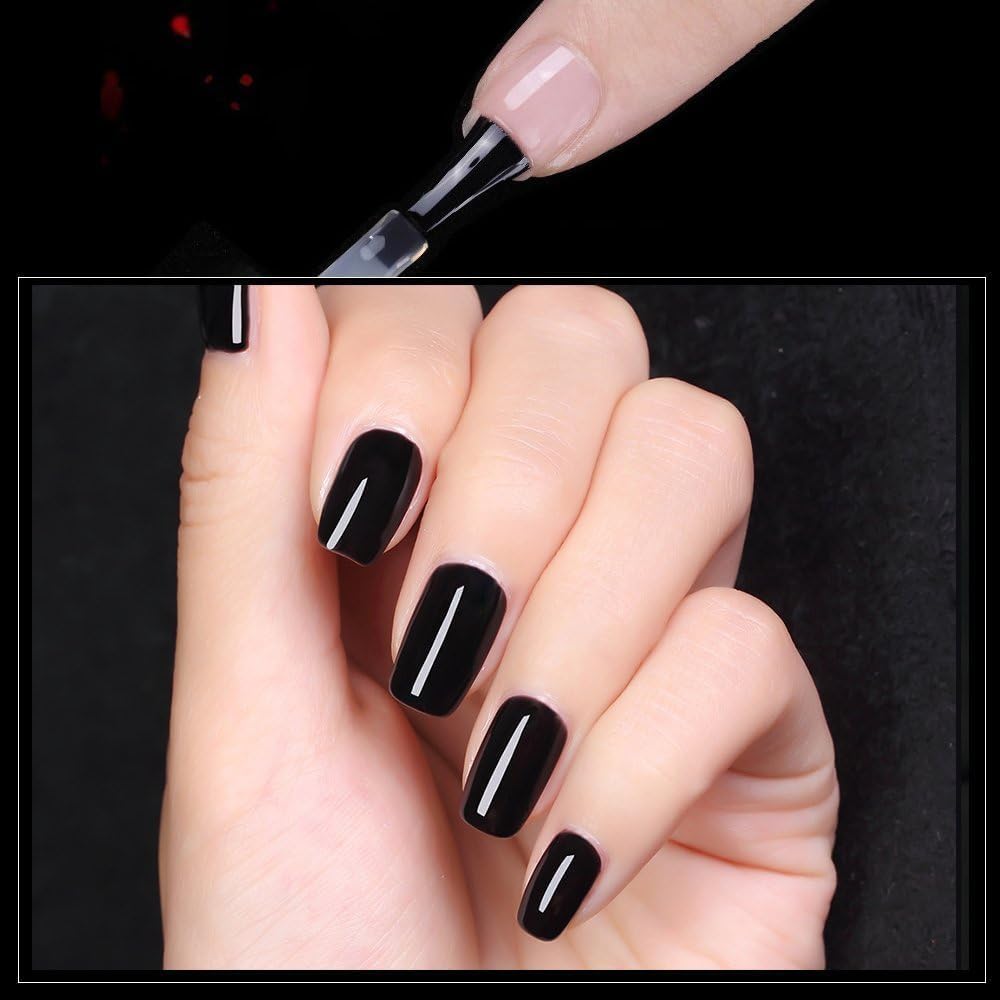 Vishine 15ml No Wipe Top Coat Base Coat Soak off UV LED Drying Long Lasting Shiny Nail Varnish Set - Image 3