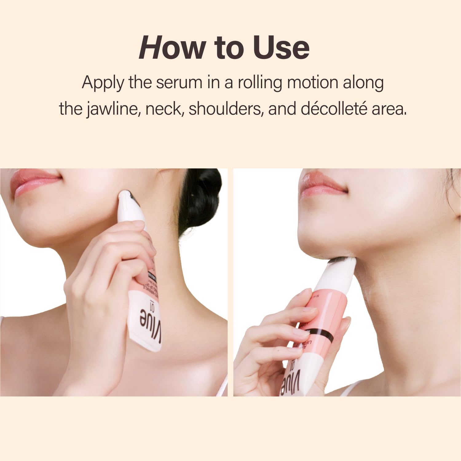 VLUE Retinol Guasha Neck Firming Cream - Anti-Aging Collagen & Fig Extract Moisturizer for Wrinkles & Sagging Skin, Hydrating & Lifting Neck & Décolleté Serum, Korean Skincare, 1.69 fl. oz. - Image 6