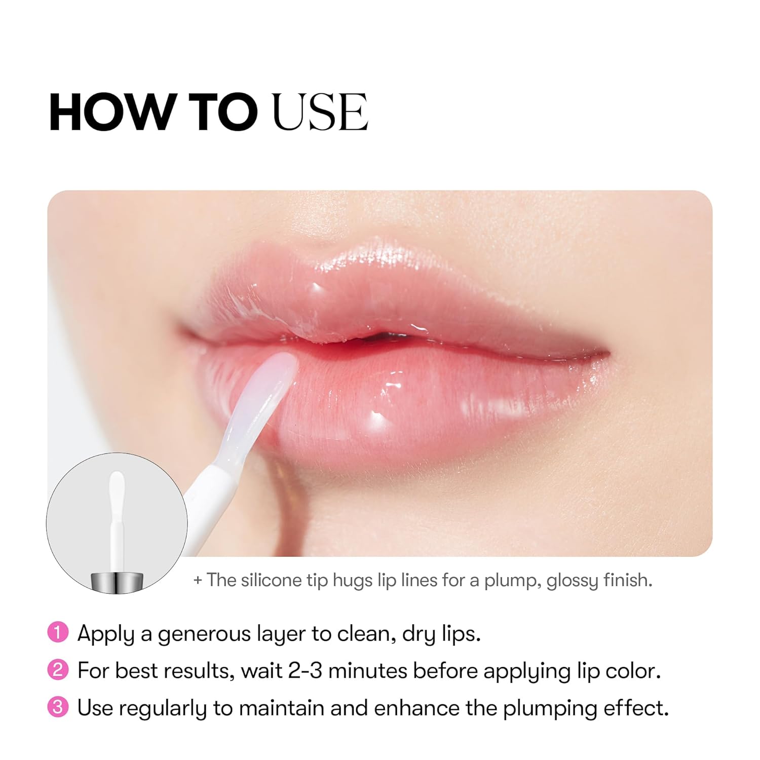 VTCOSMETICS Reedle Shot Lip Plumper, 0.15 oz (4.3 g), Moisturizing, Transparent, Lip Gloss, Fragrance-free, Korean Cosmetics (Beginner) - Image 5