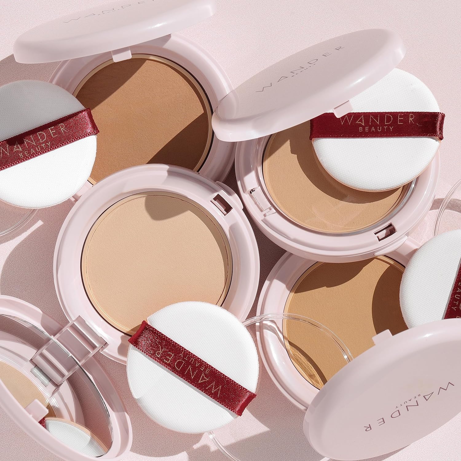 Wander Beauty Wanderlust Powder Foundation - Golden Medium - Blur & Even Skin Tone - Perfect & Hydrate With Hyaluronic Acid, Aloe, Honeysuckle, & Vitamin E - Lightweight, Buildable Coverage - 0.31 oz - Image 4