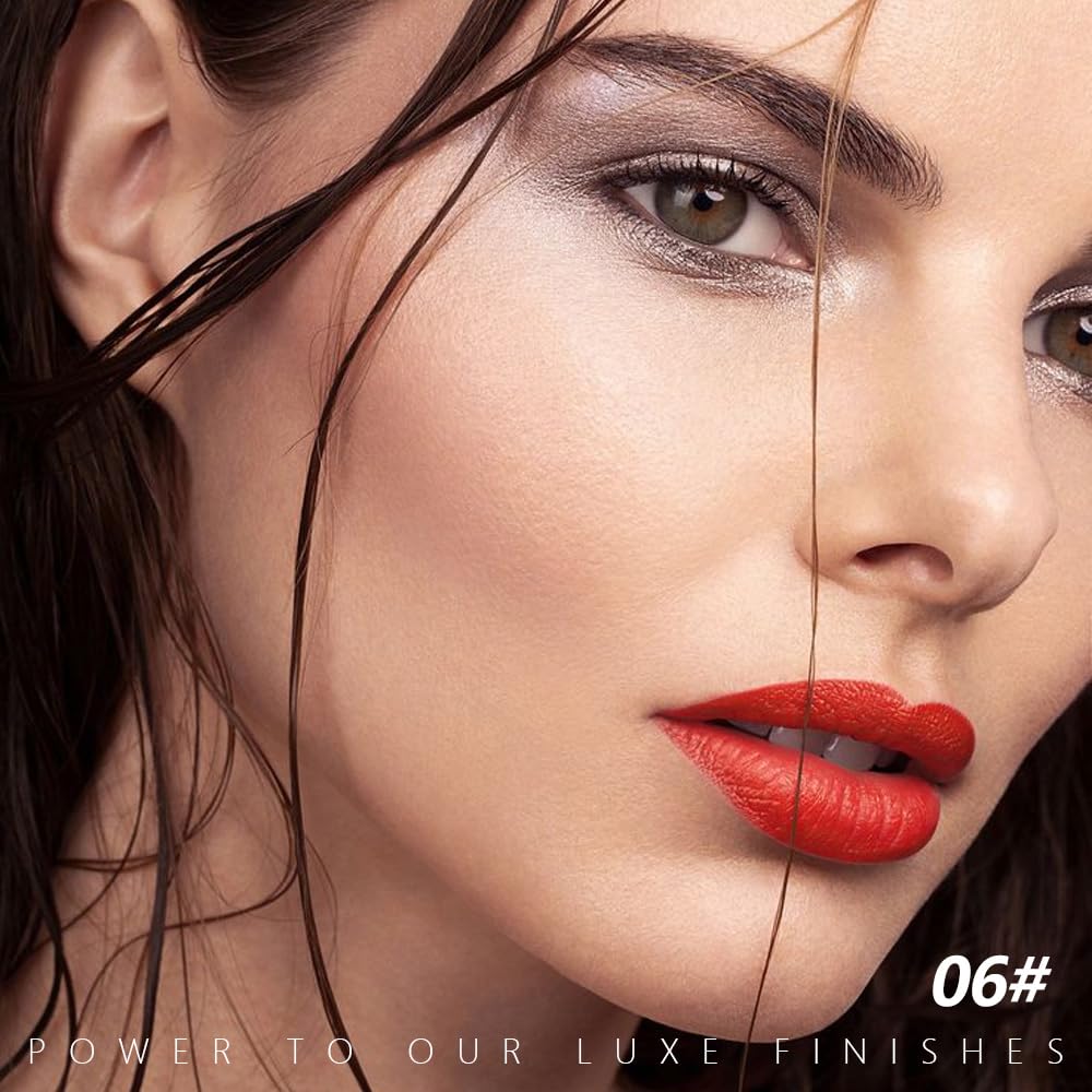Warm Coral Matte Lipstick - Lip Crayon & Face Paint Stick for Women, Smooth Pigmented for Everyday Halloween Birthday Party Wear, Younger-Looking Lip Makeup, Labial con color para uso diario 06 - Image 2