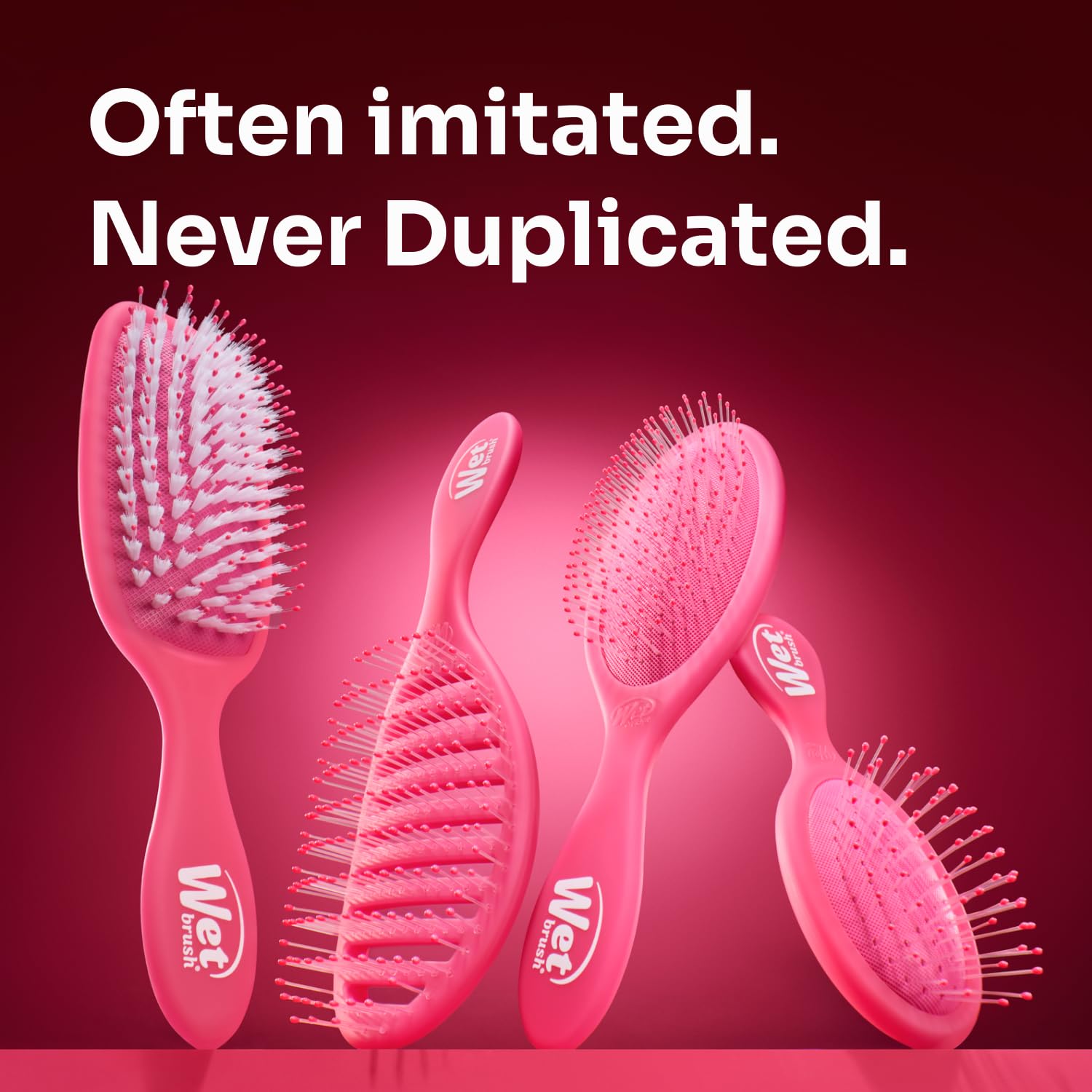 Wet Brush Smooth Styler Hair Brush, Black Frost, Exclusive Ultra-soft IntelliFlex Bristles, Synthetic Boar Bristles, Shiny And Smooth, For All Hair Types, For Women, Men, Wet And Dry - Image 9