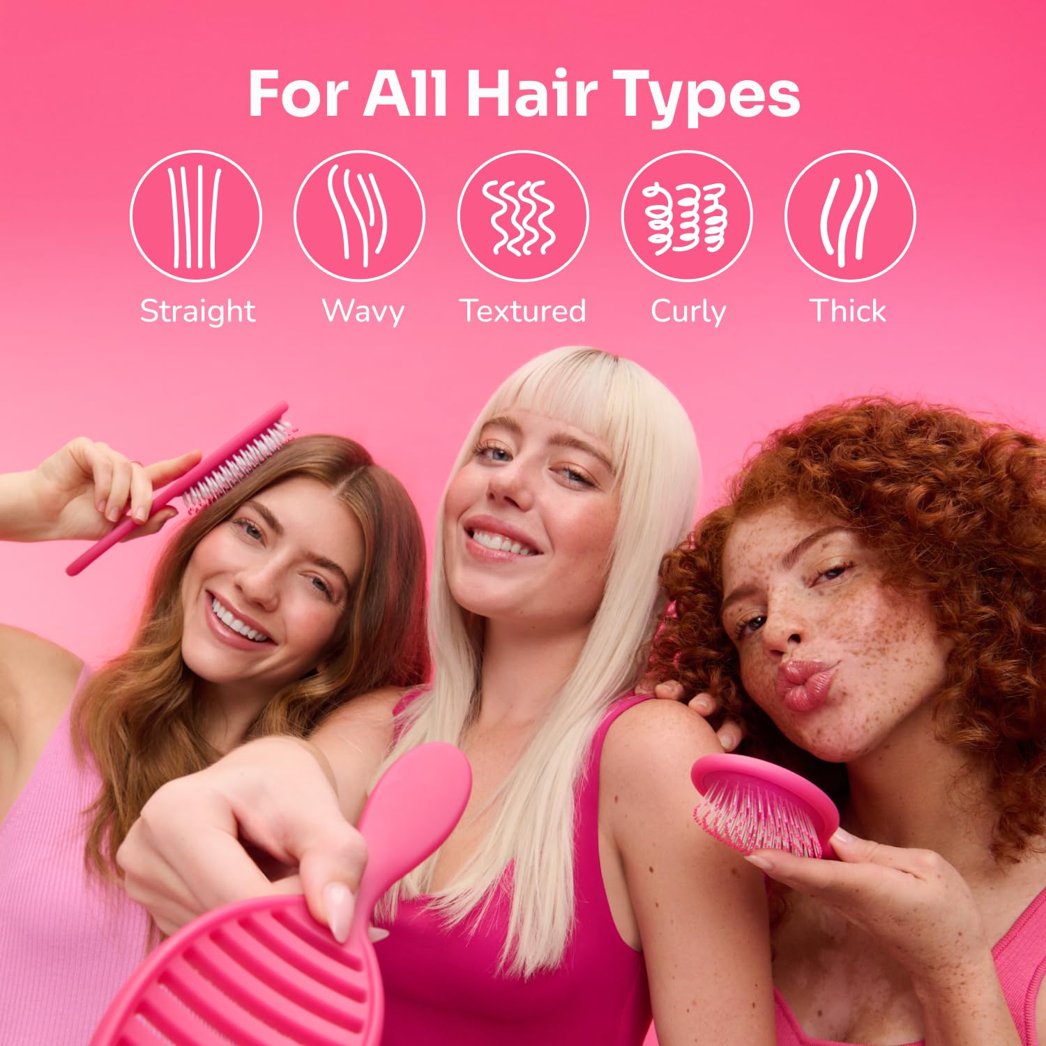 Wet Brush Speed Dry Hair Brush, Purple Frost - Vented Design & Soft HeatFlex Bristles Are Blow Dry Safe - Ergonomic Handle Manages Tangles - Pain-Free Hair Accessories - Image 3
