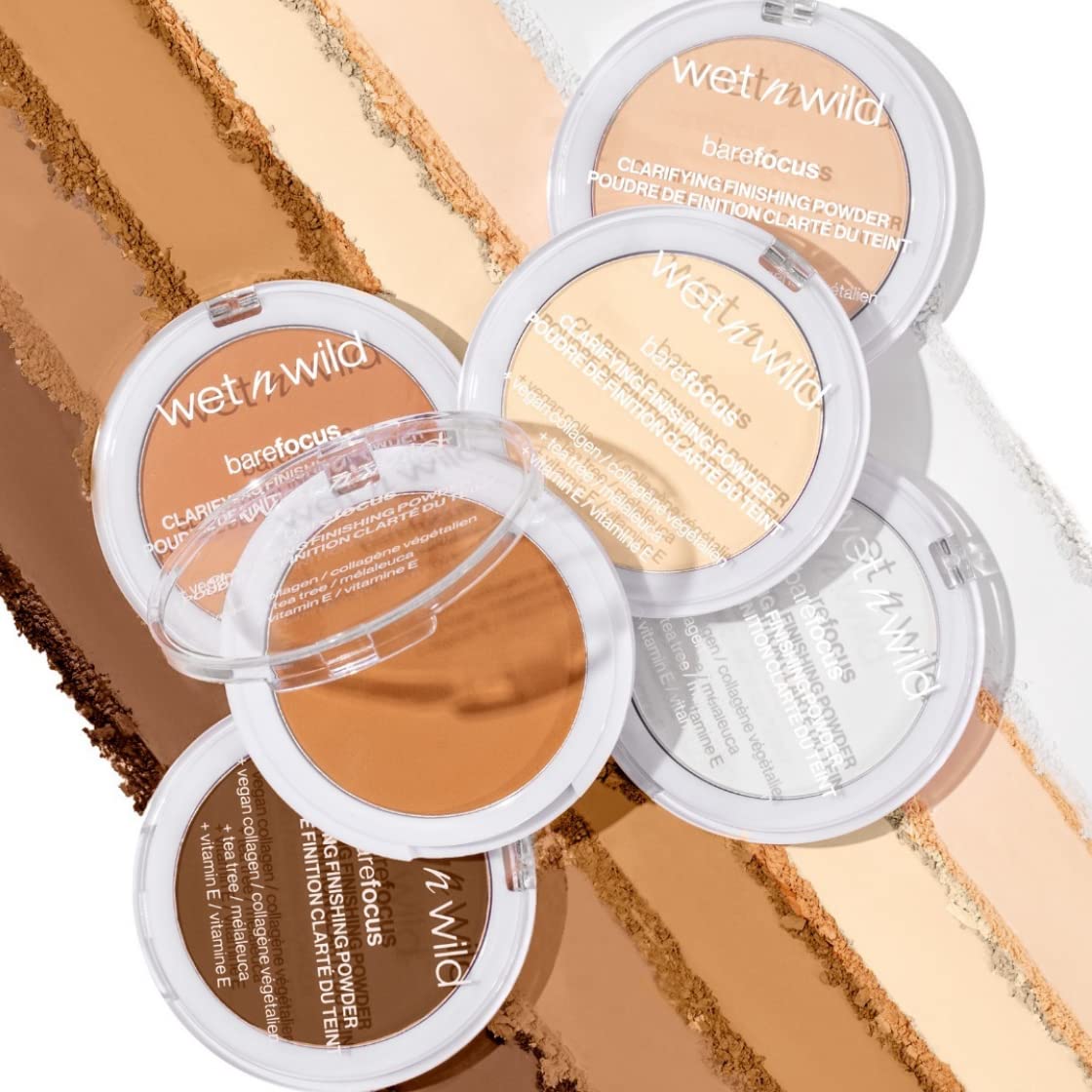 wet n wild Bare Focus Clarifying Finishing Powder | Matte | Pressed Setting Powder Fair-Light - Image 15