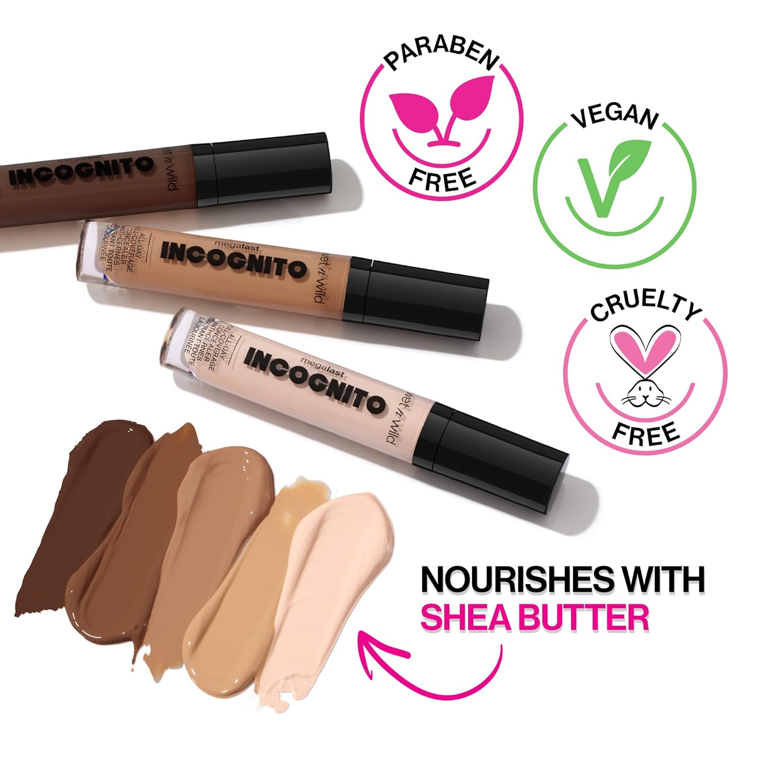 wet n wild Mega Last Incognito All-Day Full Coverage Liquid Matte Concealer, Medium Golden, 0.18 Ounce - Image 2