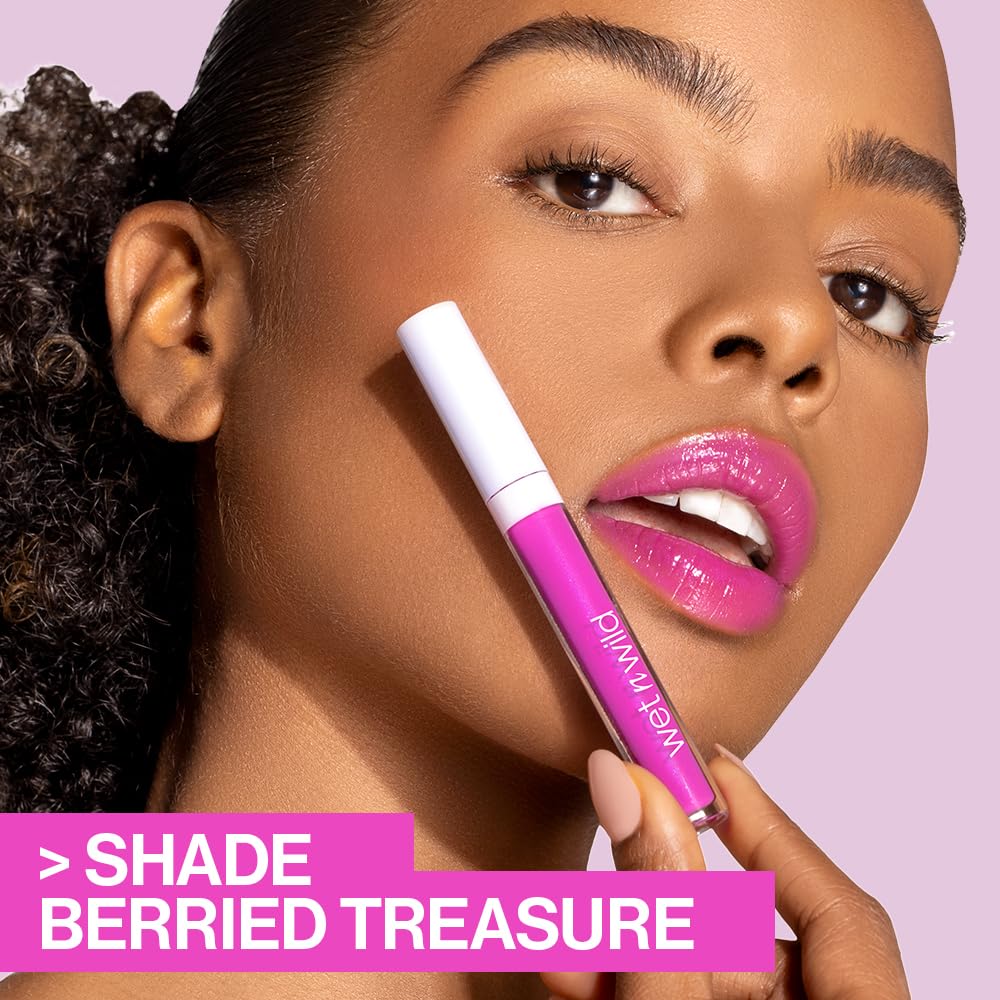 wet n wild MegaSlicks Lip Gloss, Ultra-Glossy, Vitamin-E Enriched, Ultra-Gloss High Shine Moisturizing, Cruelty-Free & Vegan - Bronzed Berry - Image 4