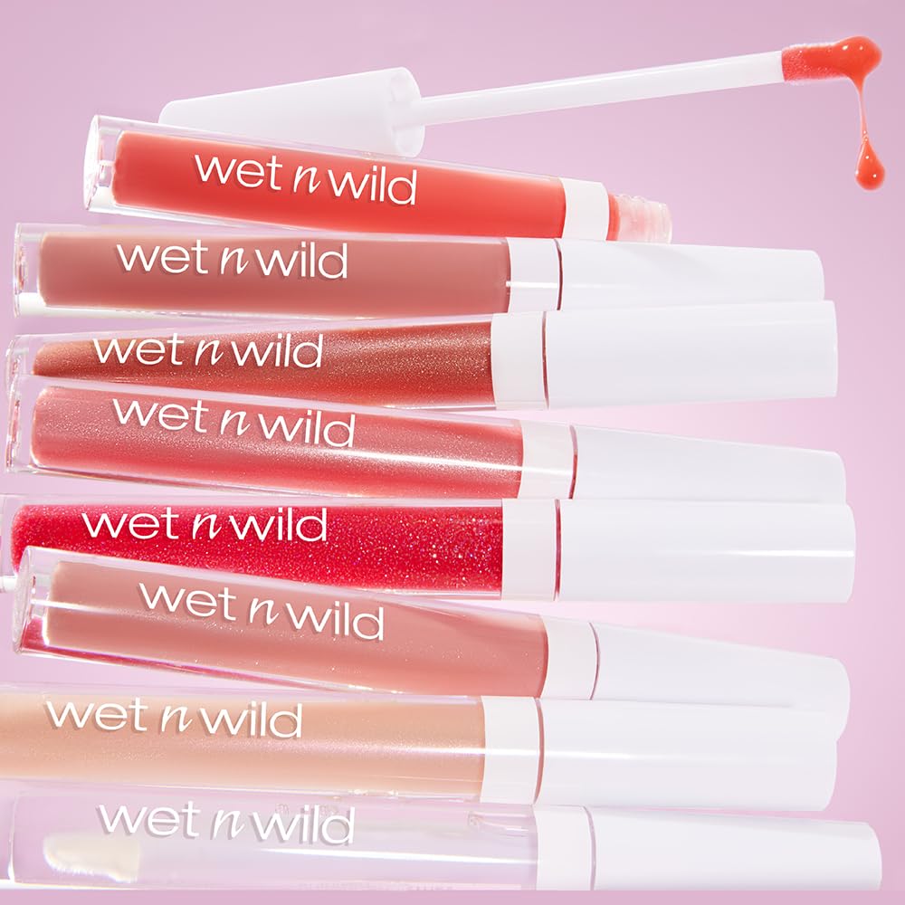 wet n wild MegaSlicks Lip Gloss, Ultra-Glossy, Vitamin-E Enriched, Ultra-Gloss High Shine Moisturizing, Cruelty-Free & Vegan - Bronzed Berry - Image 7
