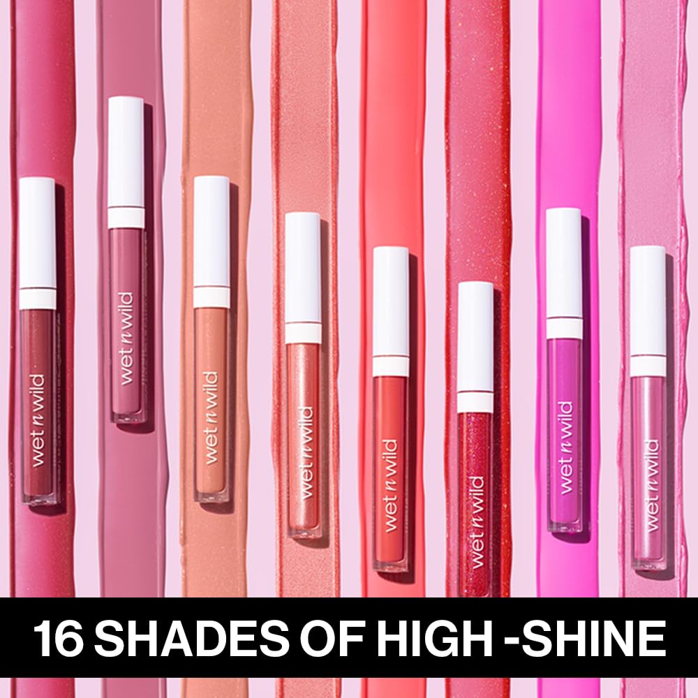 wet n wild MegaSlicks Lip Gloss, Ultra-Glossy, Vitamin-E Enriched, Ultra-Gloss High Shine Moisturizing, Cruelty-Free & Vegan - Bronzed Berry - Image 3