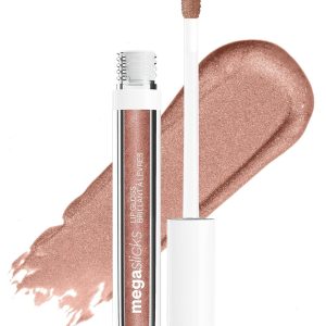 wet n wild MegaSlicks Lip Gloss, Ultra-Glossy, Vitamin-E Enriched, Ultra-Gloss High Shine Moisturizing, Cruelty-Free & Vegan - Bronzed Berry