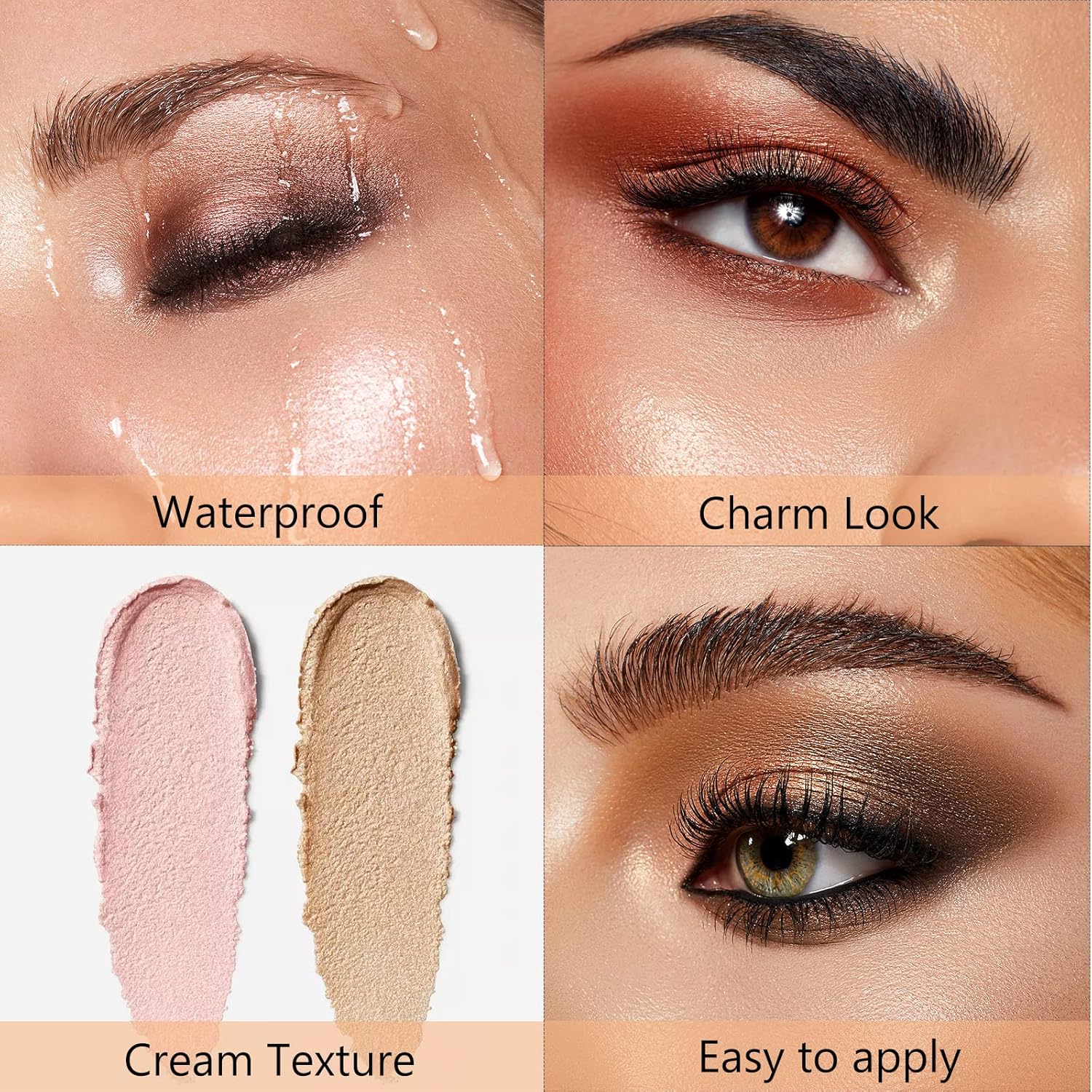White Eyeshadow Stick, Eye Brightener Stick Eyeliner Pencil with Soft Smudger, Long Lasting Waterproof Eye Highlighter Makeup(01 Pearl White Shimmer) - Image 5