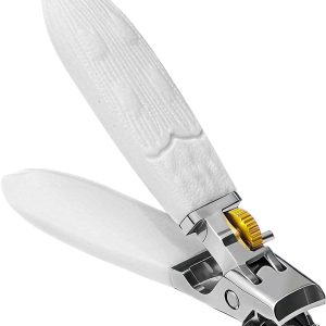 Wide Jaw Anti-Slip Nail Clippers with Safety Lock & Splash Guard – Razor-Sharp Blades for Thick Nails, Heavy Duty Stainless Steel Clipper for Women/Men/Kids/Seniors​