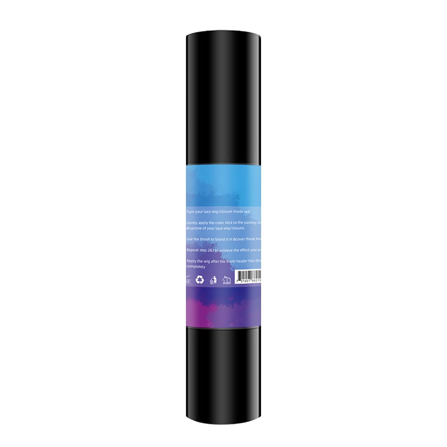 Wig Knot Concealer and Healer, Brown-02, 5 Latest Colors, Sweatproof, Portable, Double-head for Lace Wigs Frontal Part & Hairline, Stick with Brush, Makes Wigs Look Natural, Natural Material - Image 7