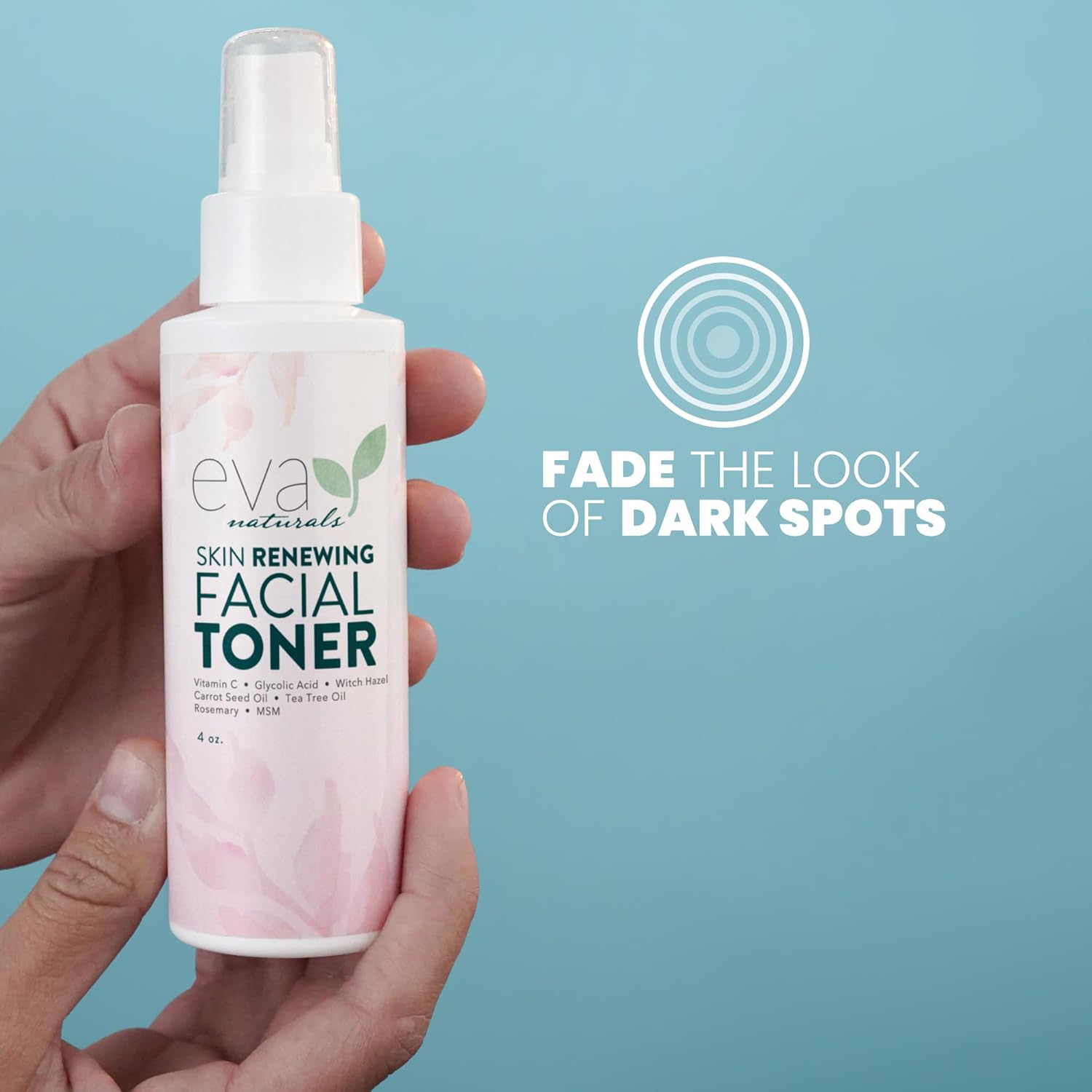 Witch Hazel Face Toner - Dry/Sensitive/Acne/Oily Skin - Hydrating Toner (4oz) - Image 4