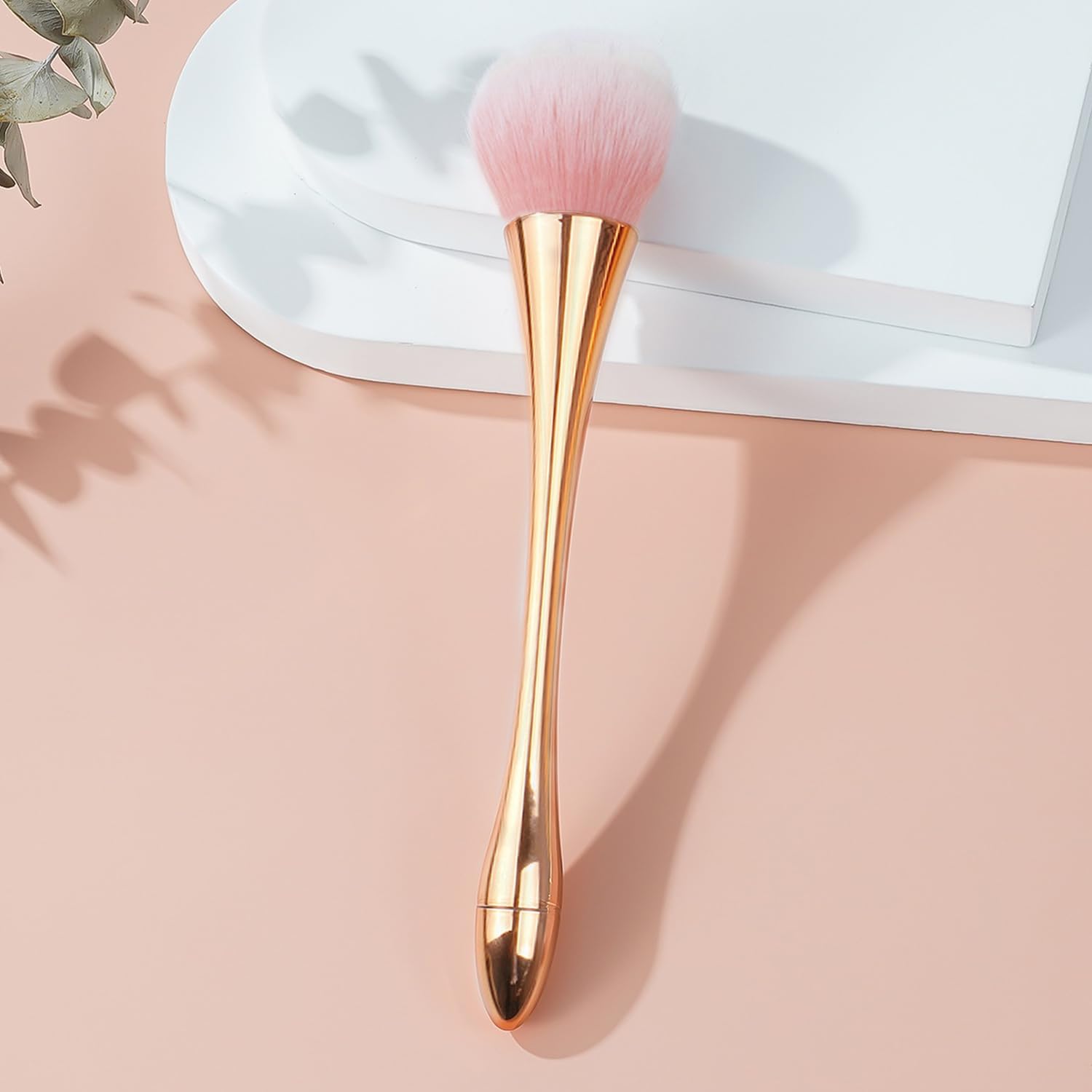 WOKOTO 5pc Gold Hourglass Nail Art Cleaning & Makeup Brush Set - Image 6
