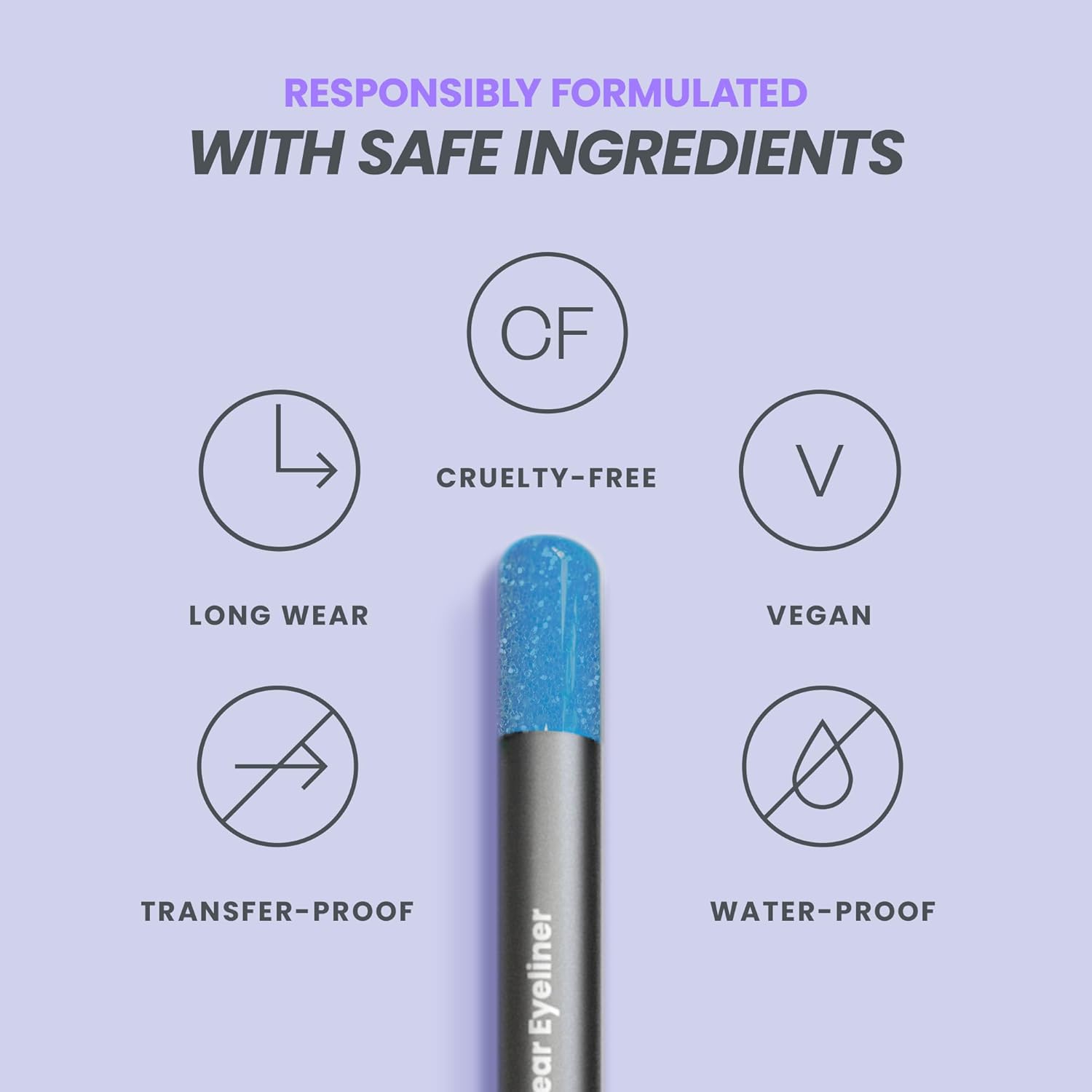 Wonderskin 1440 Longwear Eyeliner (Aqua) with Wonderskin Black Mascara - Image 4