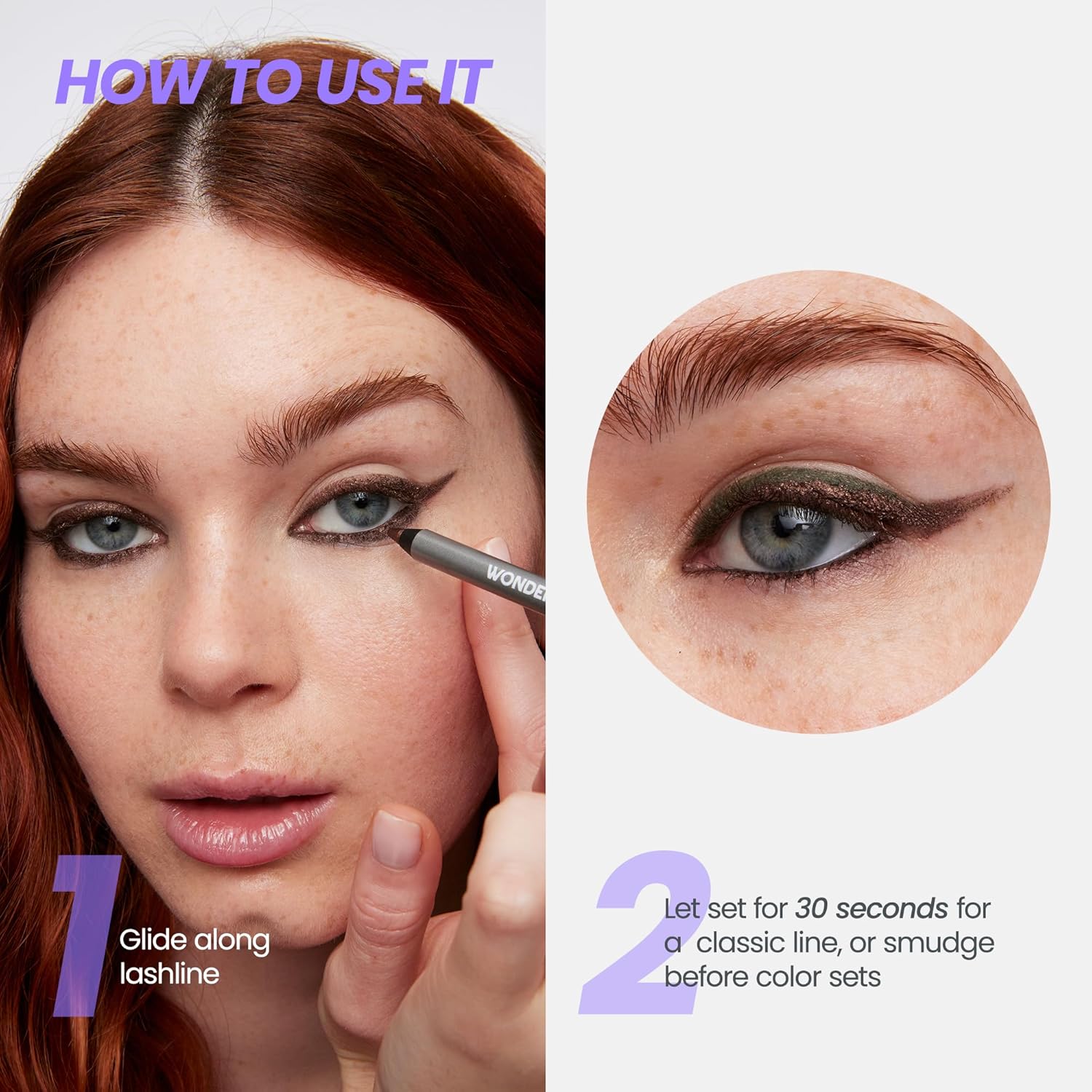 Wonderskin 1440 Longwear Eyeliner (Aqua) with Wonderskin Black Mascara - Image 3