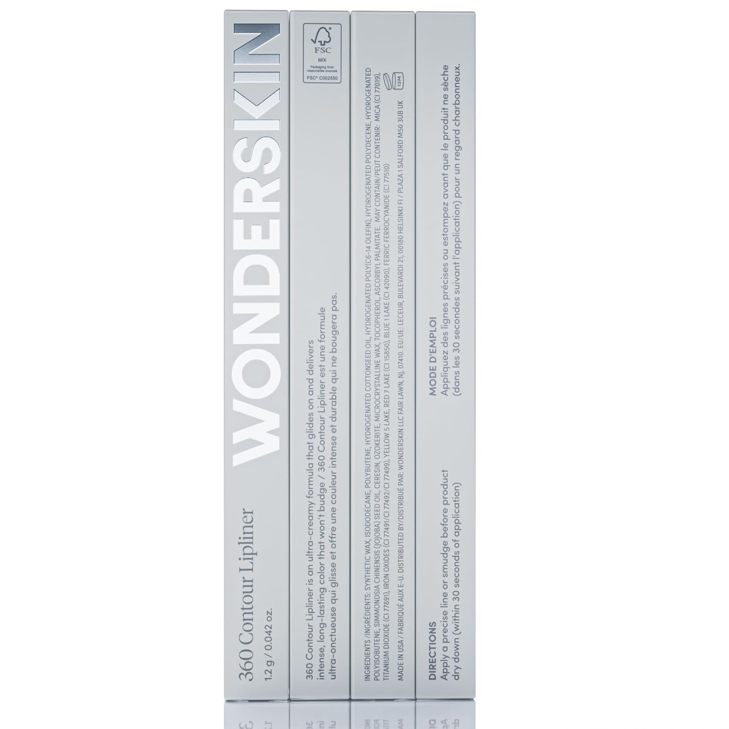 Wonderskin Lip Liner Pencil - 360 Contour Lipliner, Long Lasting, Sharpenable, Waterproof and Transfer-Proof Brown Lip Liner Pencil (Saddle) - Image 8