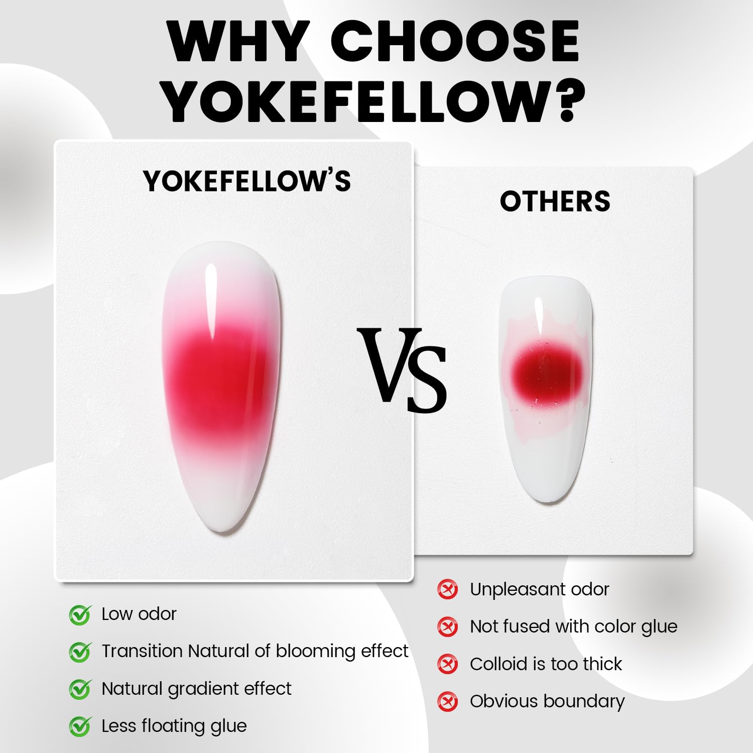 YOKE FELLOW 16ML Hema-Free Blooming Gel Nail Polish for Professional DIY Nail Art - Image 5