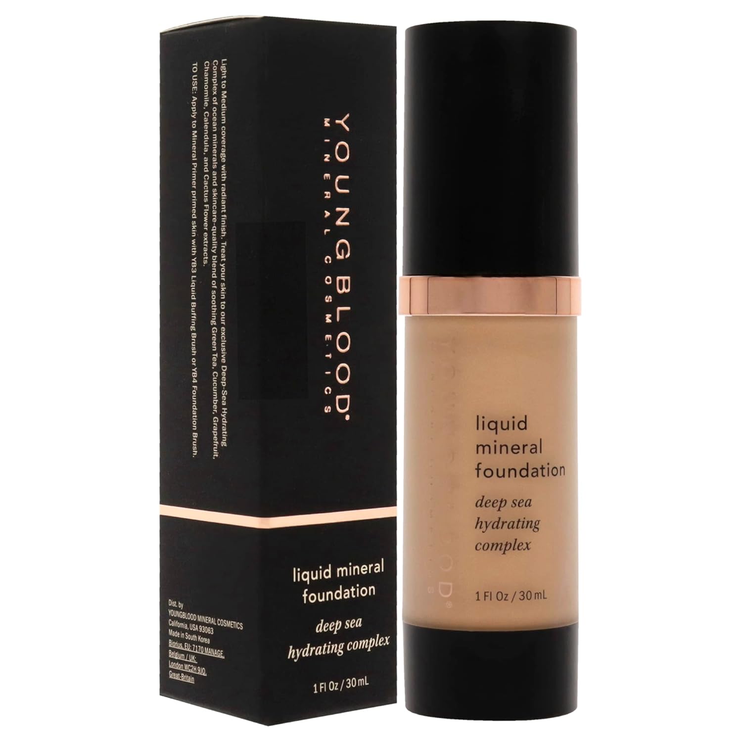 Youngblood Liquid Mineral Foundation, Sun Kissed | Lightweight, Dewy Full Coverage Makeup for Dry Skin | Poreless, Flawless Tinted Glow | Vegan, Cruelty Free, Gluten-Free - Image 5
