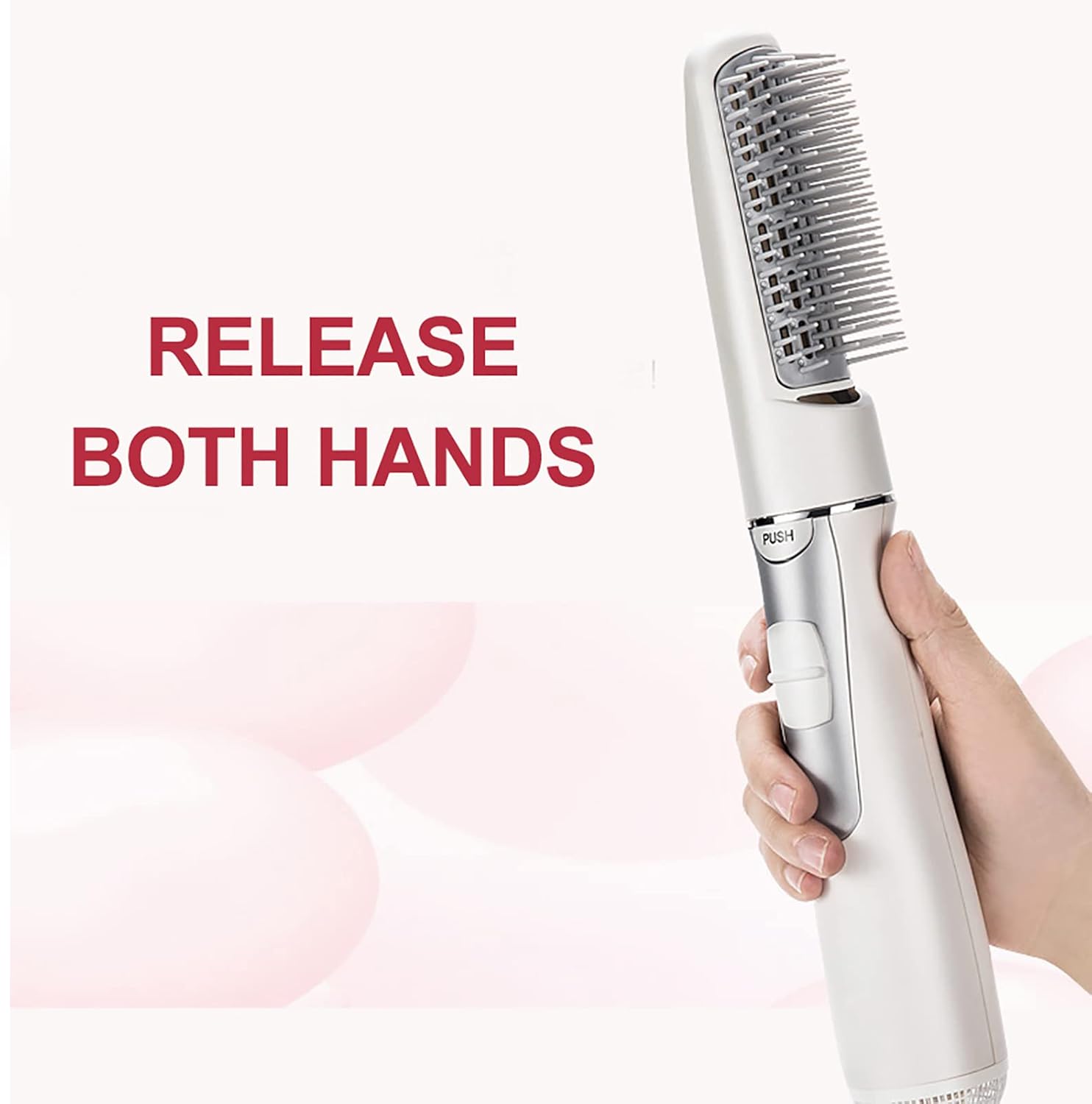 ZJchao 2 in 1 Hair Dryer Brush, Negative Ion Anti-frizz Hot Air Brush Blower, Professional Electric Household Hair Curling Comb, Protable Hair Dryer Comb Machine - Image 5