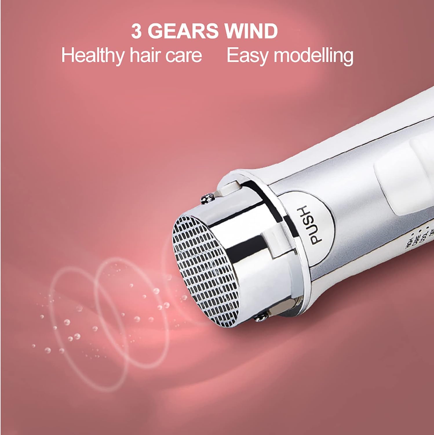 ZJchao 2 in 1 Hair Dryer Brush, Negative Ion Anti-frizz Hot Air Brush Blower, Professional Electric Household Hair Curling Comb, Protable Hair Dryer Comb Machine - Image 4