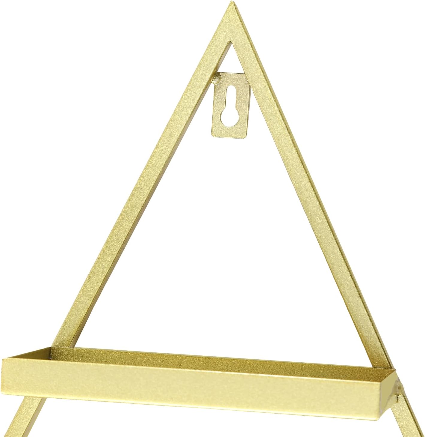 10 Piece Gold 5-Tier Wall-Mounted Nail Polish Makeup Organizer Display Shelf - Image 6