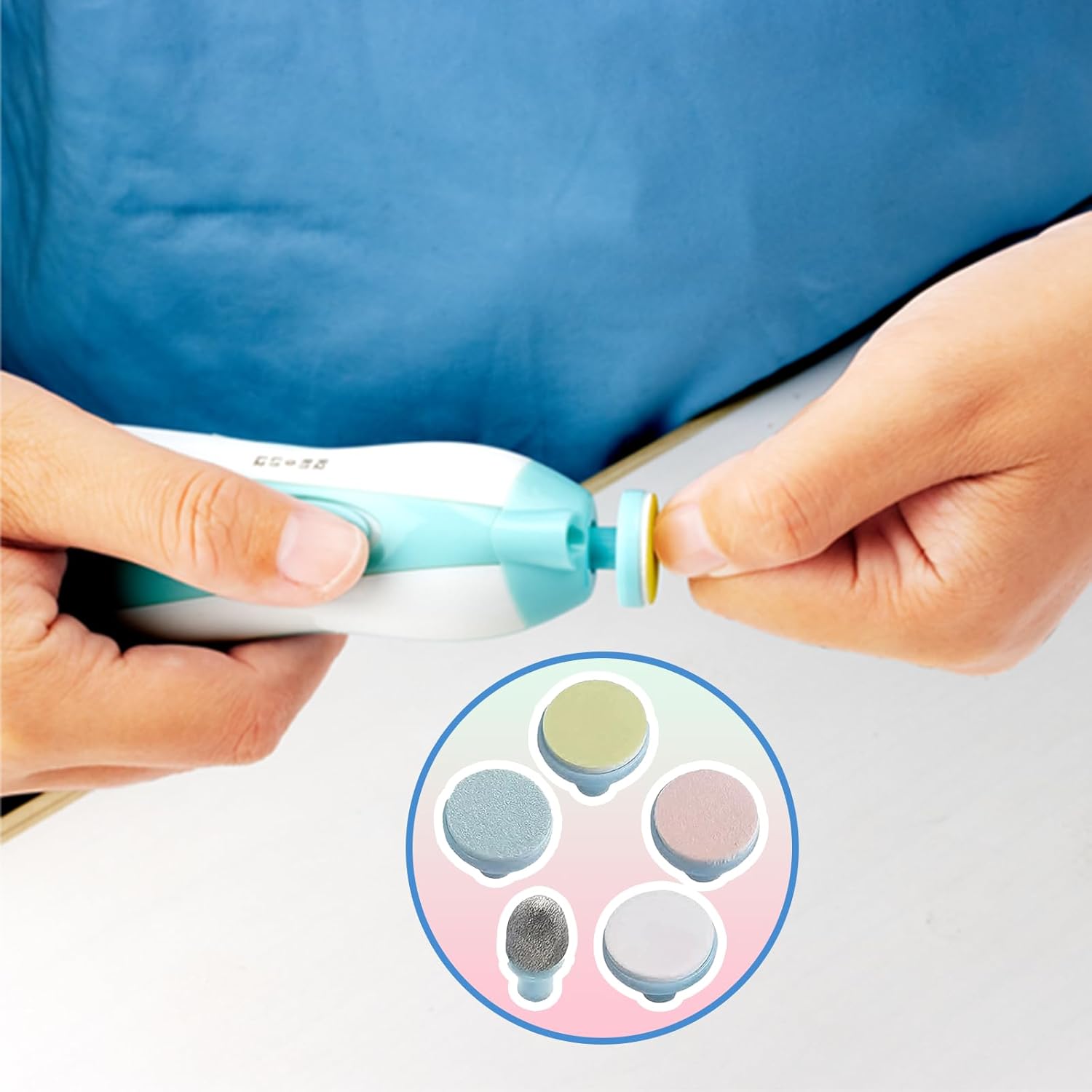 12 Gentle Electric Baby Nail File Replacement Pads for Newborns and Adults - Image 6