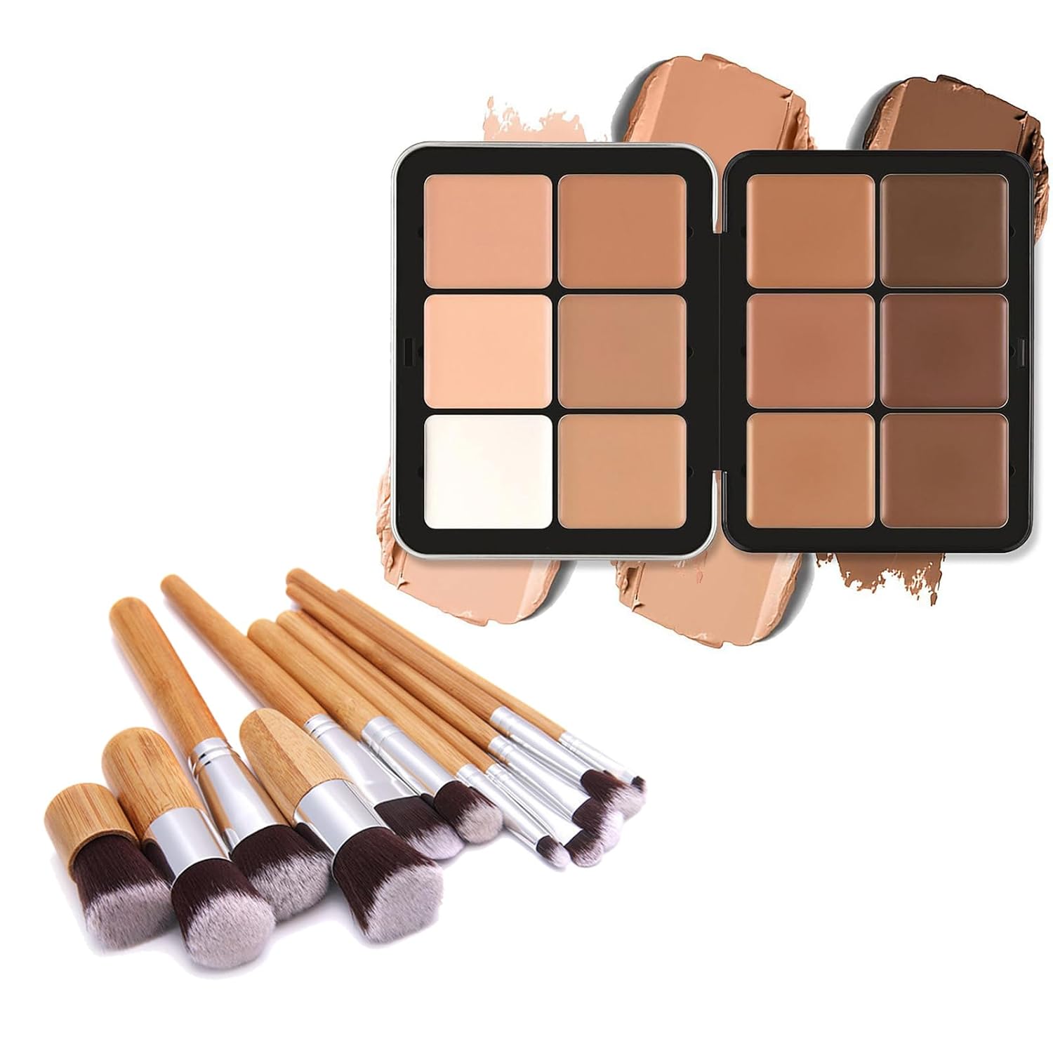 12 Shade Creamy Full Coverage Concealer Palette for Flawless Complexion - Image 8