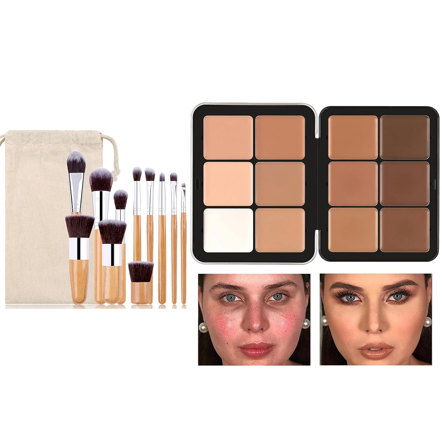 12 Shade Creamy Full Coverage Concealer Palette for Flawless Complexion - Image 2