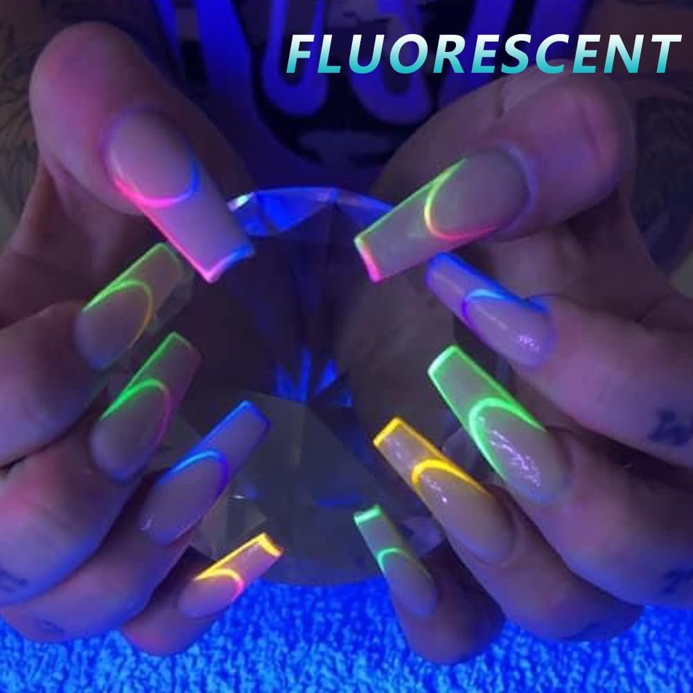 12 Colors Glow in The Dark Luminous Pigment Powder for Nail Art and Resin Craft - Image 3