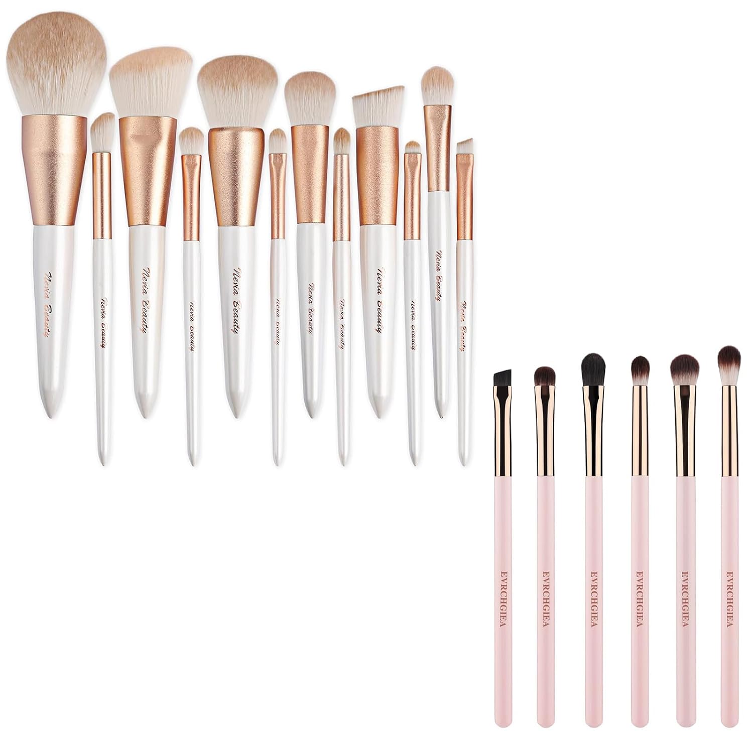 12-Piece Soft Hair Wood Handle Eye Makeup Brush Set for Blending Eyeshadow Eyeliner - Image 9