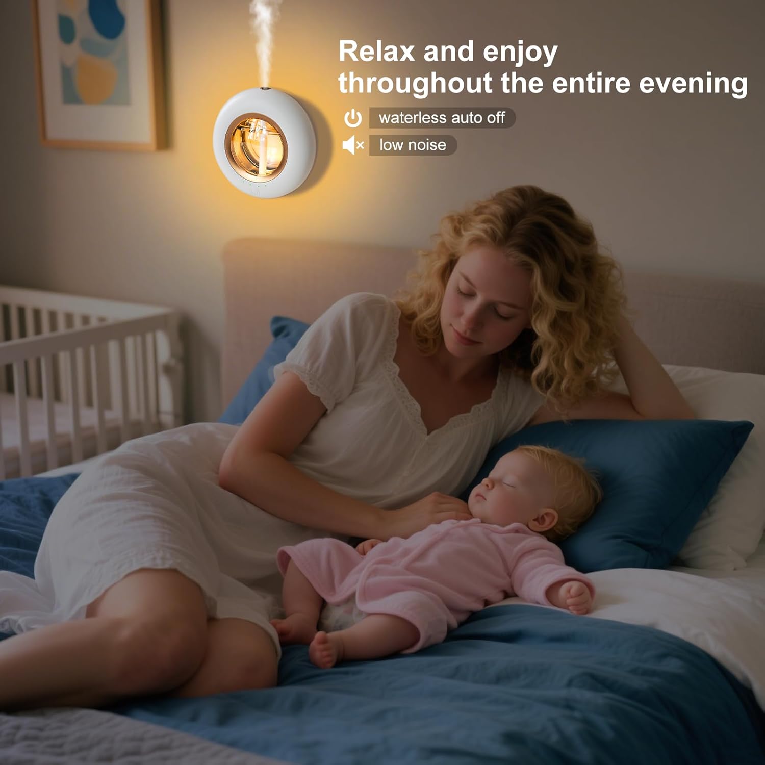 120ML Large Room Essential Oil Diffuser with Bluetooth Control and Night Light - Image 5