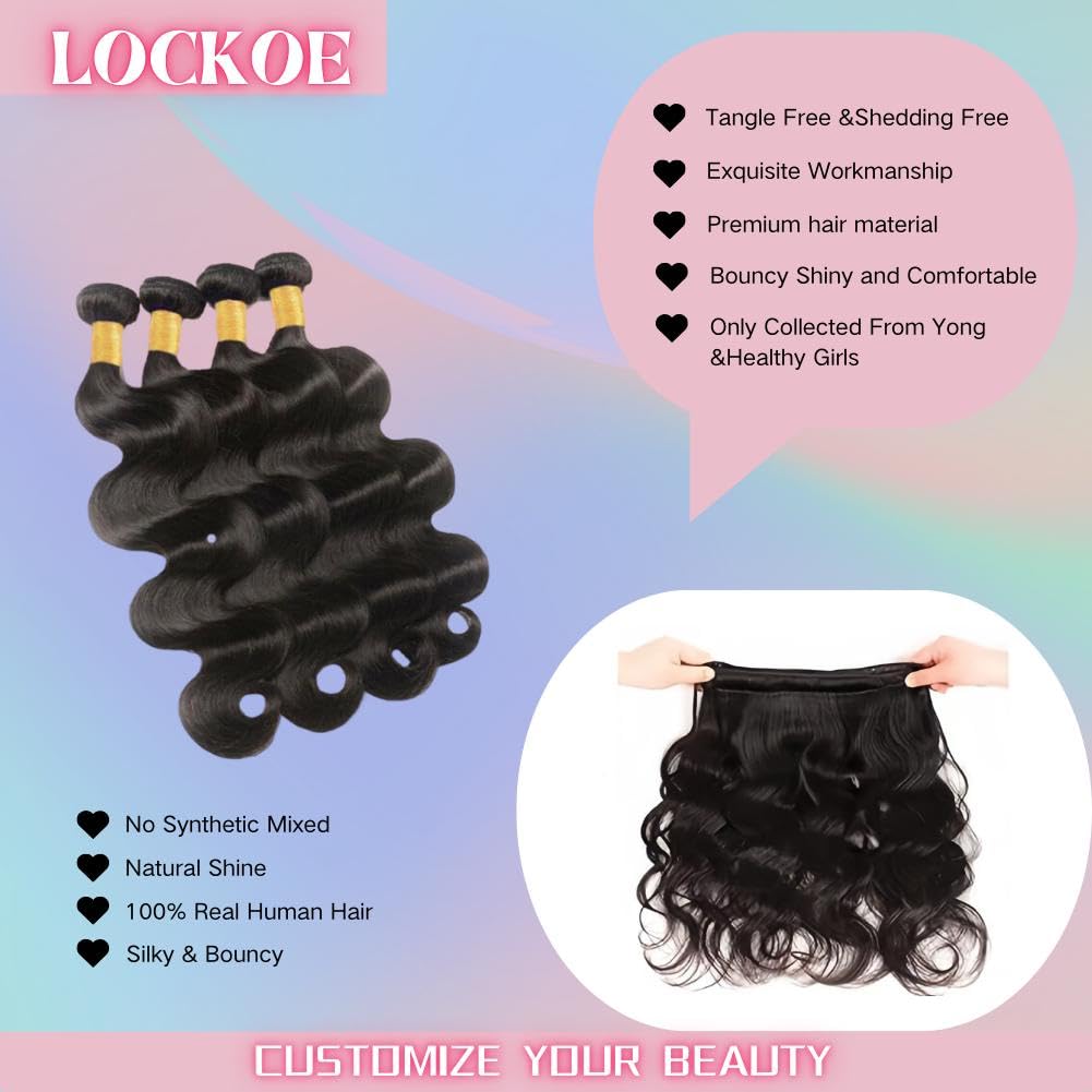 12A Body Wave Brazilian Human Hair Bundles 400g, 20 18 16 14 Inch, Natural Black - Image 7