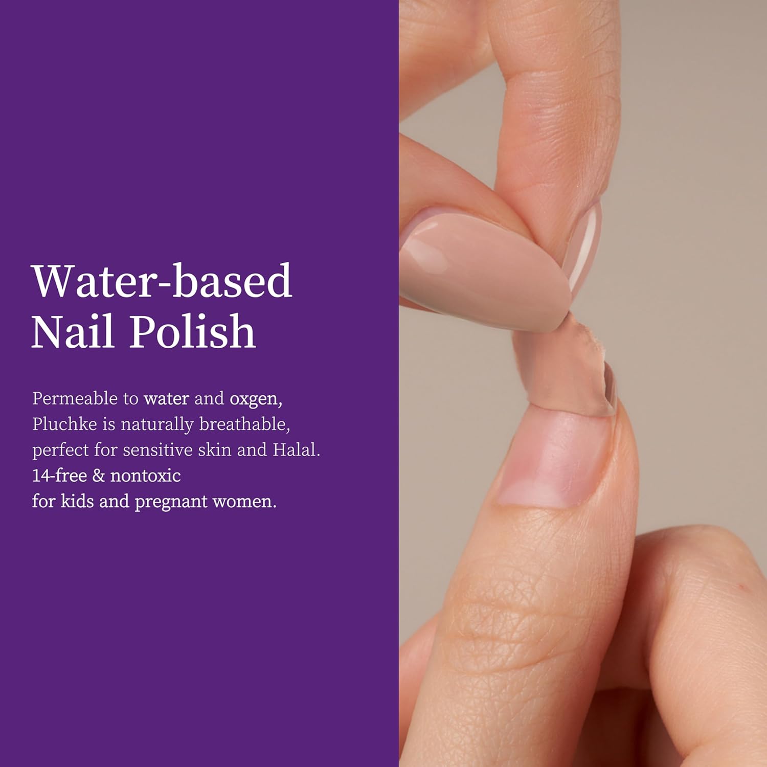 Water-Based Halal Vegan Nail Polish Green Olivenite 0.24 fl oz Non-Toxic Breathable - Image 7